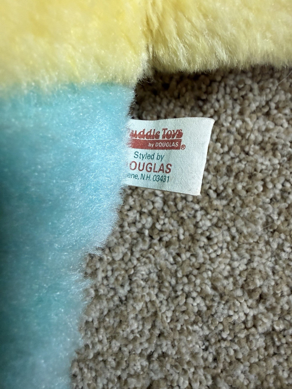 Vintage 1950s 1960s Douglas Humpty Dumpty Plush Rattle Nursery Rhyme Toy