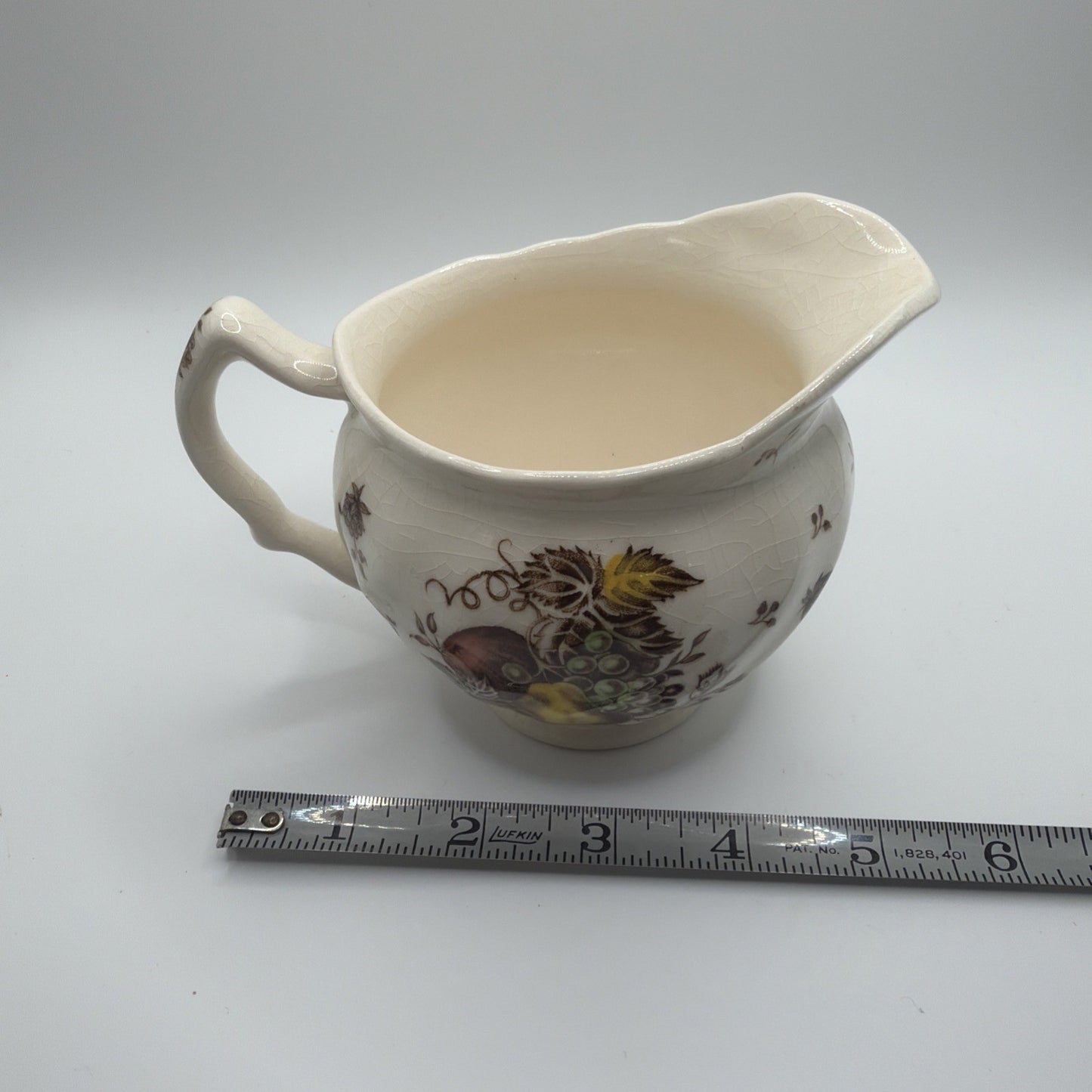 Johnson Brothers Autumn Delight Ironstone Creamer Sugar Bowl England