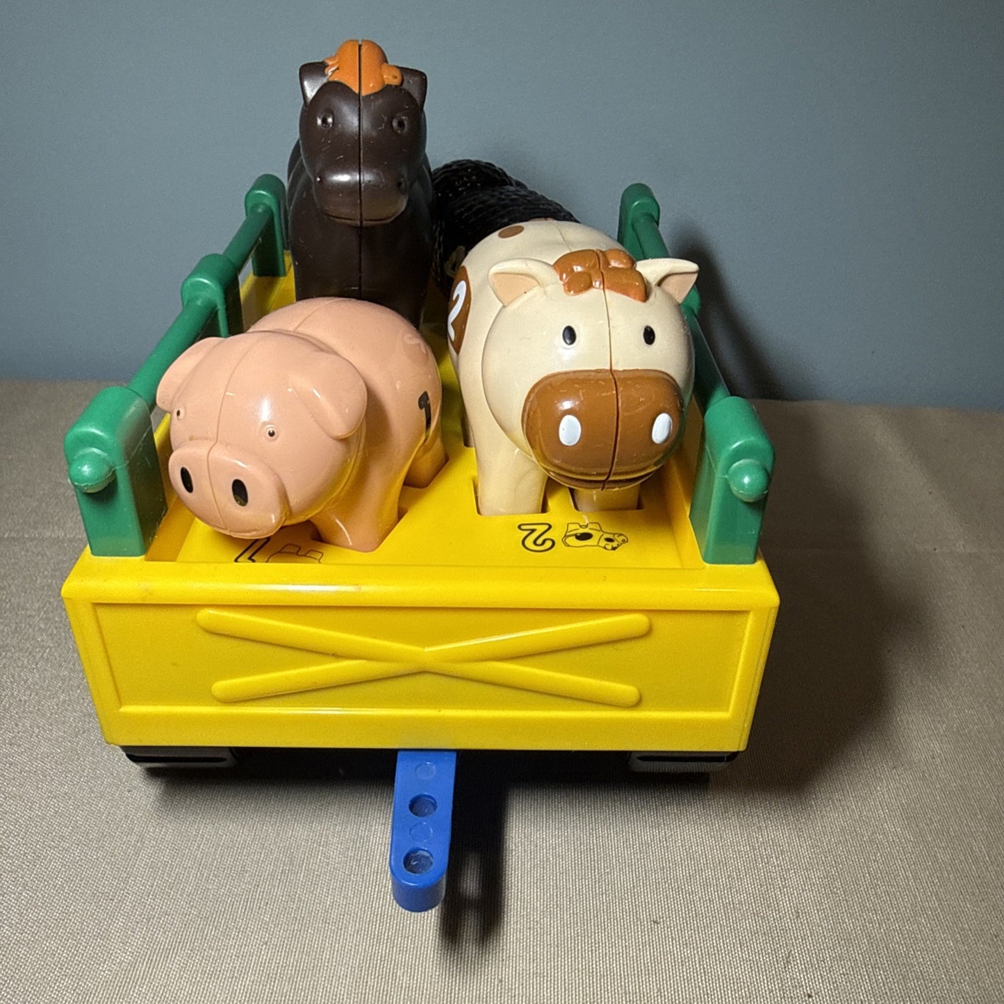 Vintage BAO Baobab Talking Farm Tractor Trailer Toy Vehicle Set - No Keys