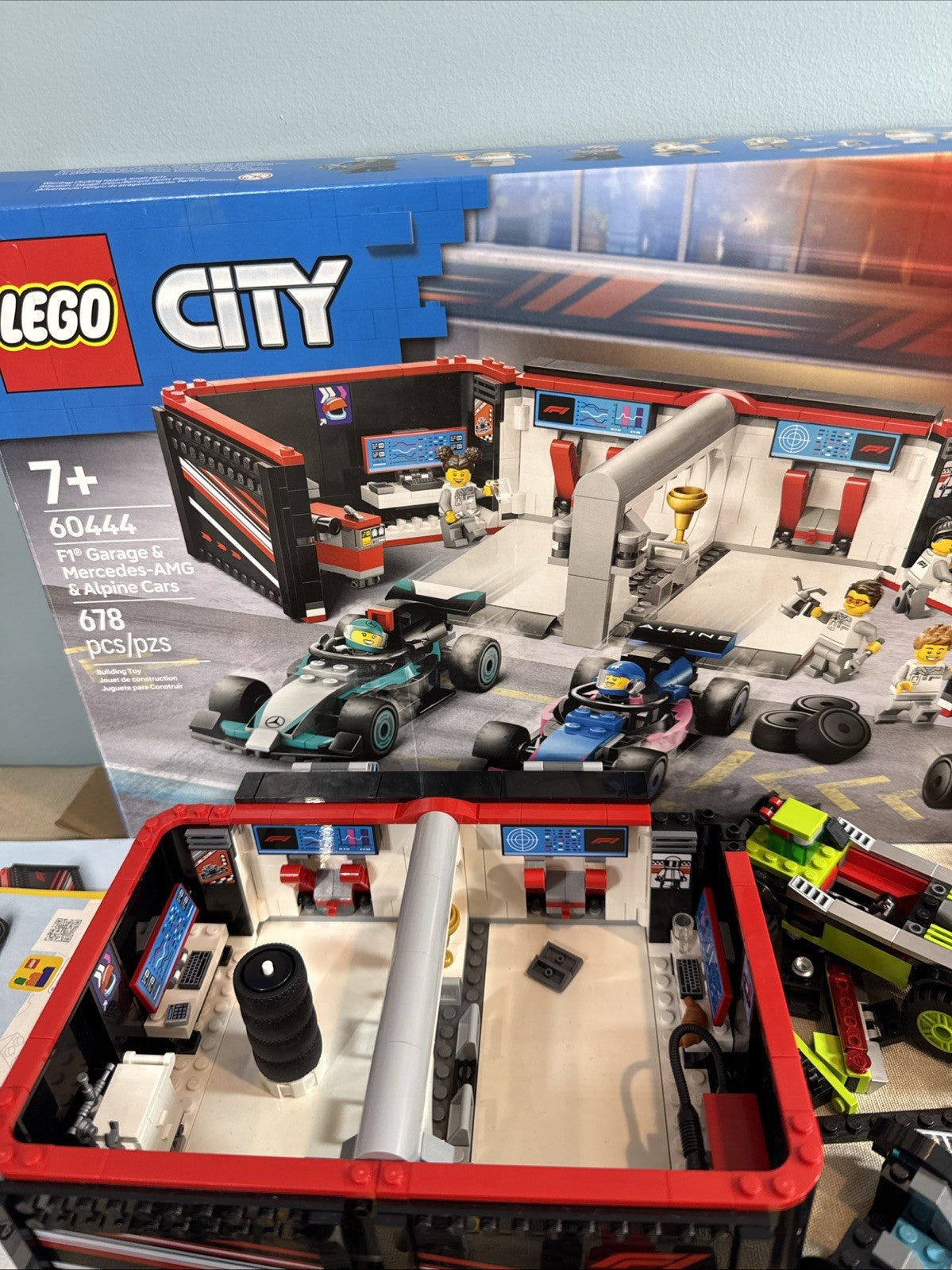 LEGO Race Car Parts Lot Incomplete Sets 7 Minifigures Vehicles Accessories Bulk