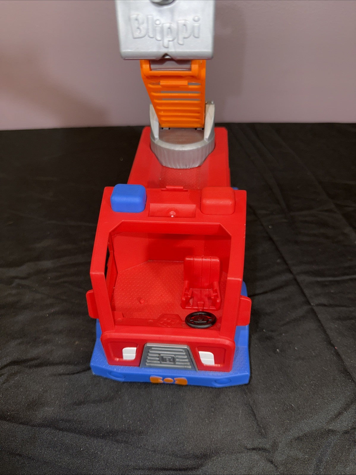 Blippi Toy Bundle Fire Truck & Recycling Worker Figure Lot Truck Sounds WORK