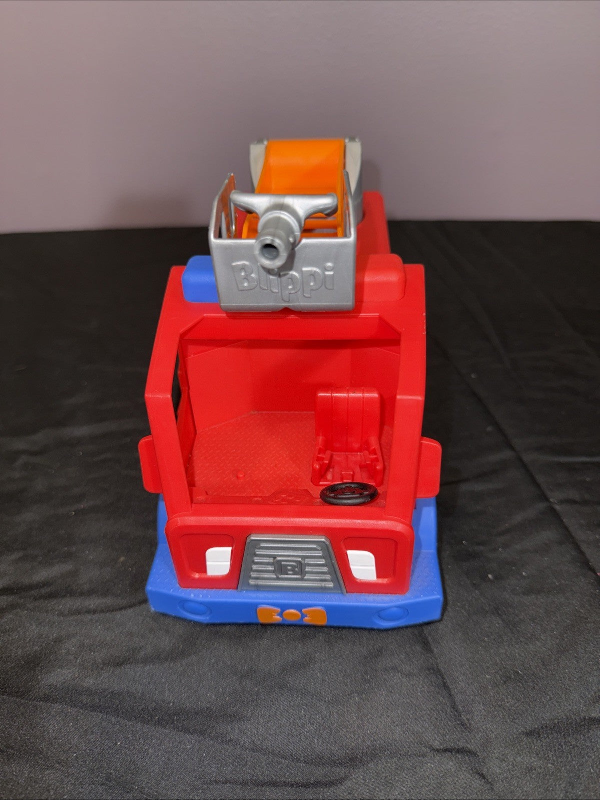Blippi Toy Bundle Fire Truck & Recycling Worker Figure Lot Truck Sounds WORK
