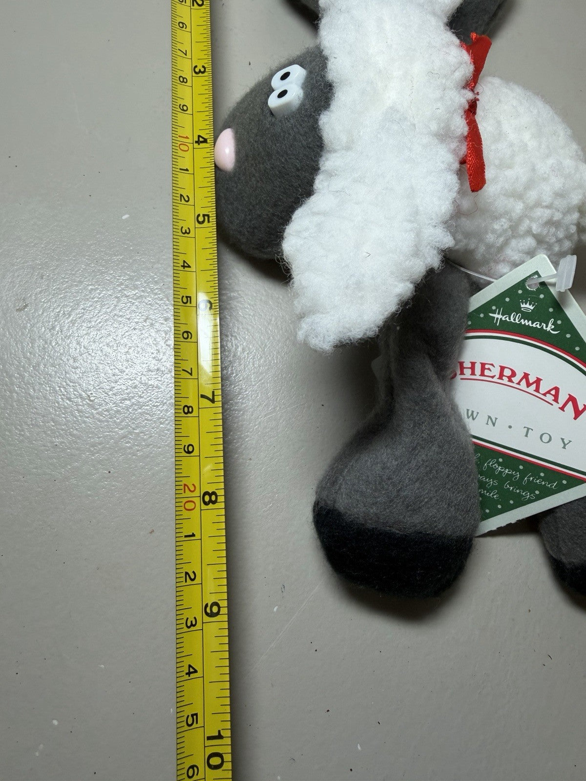 Vintage 1985 Hallmark Sherman Sewn Toy Plush Lamb Sheep Stuffed Animal NWT