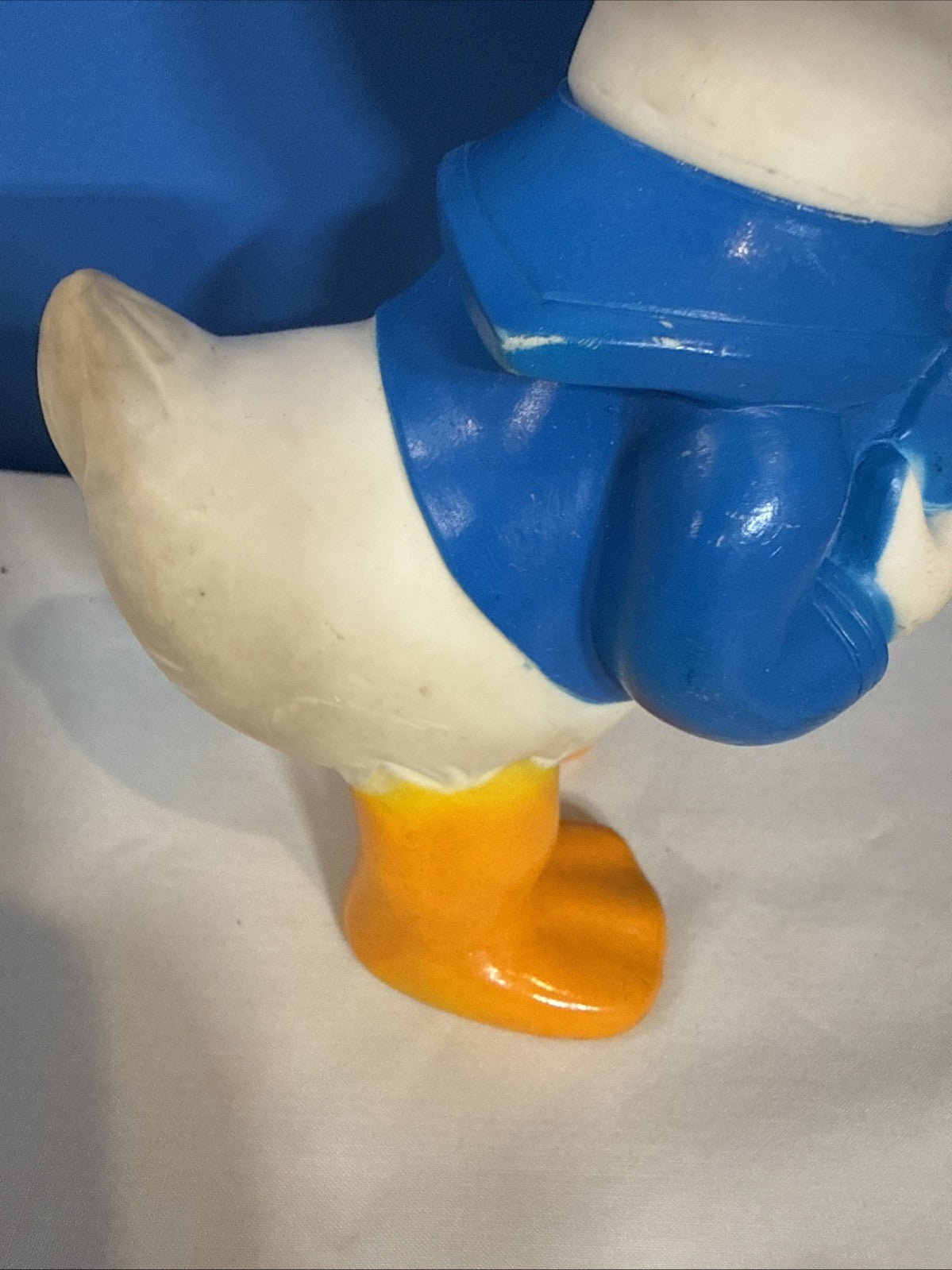 Vintage Walt Disney Donald Duck Vinyl Squeaker Toy Japan 8.5 Inch Figure