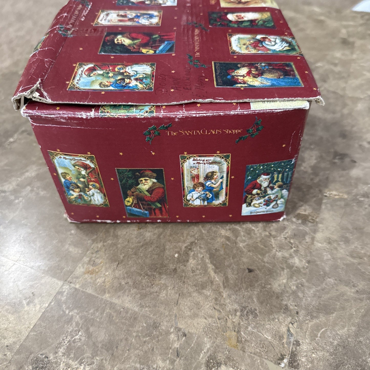 1987 Enesco The Gifted Line John Grossman Santa St Nicholas Mugs Set of 4 Box