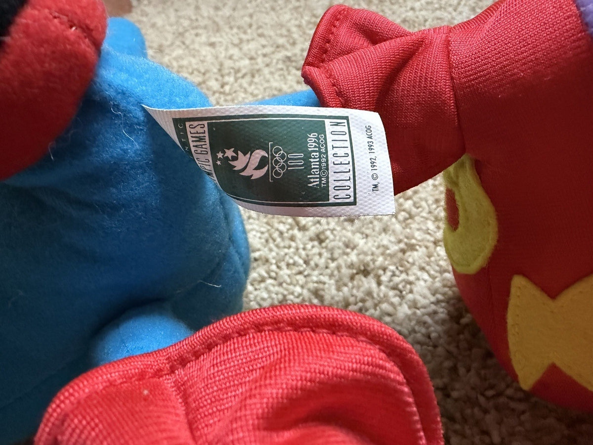 Vintage 1995 Izzy Atlanta 1996 Olympic Games Mascot Plush Toy With Tags