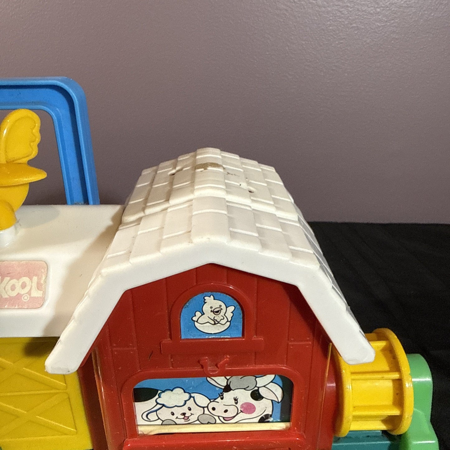 Vintage Playskool Activity Farm 1989 Pop Up Toy Take Along WORKS