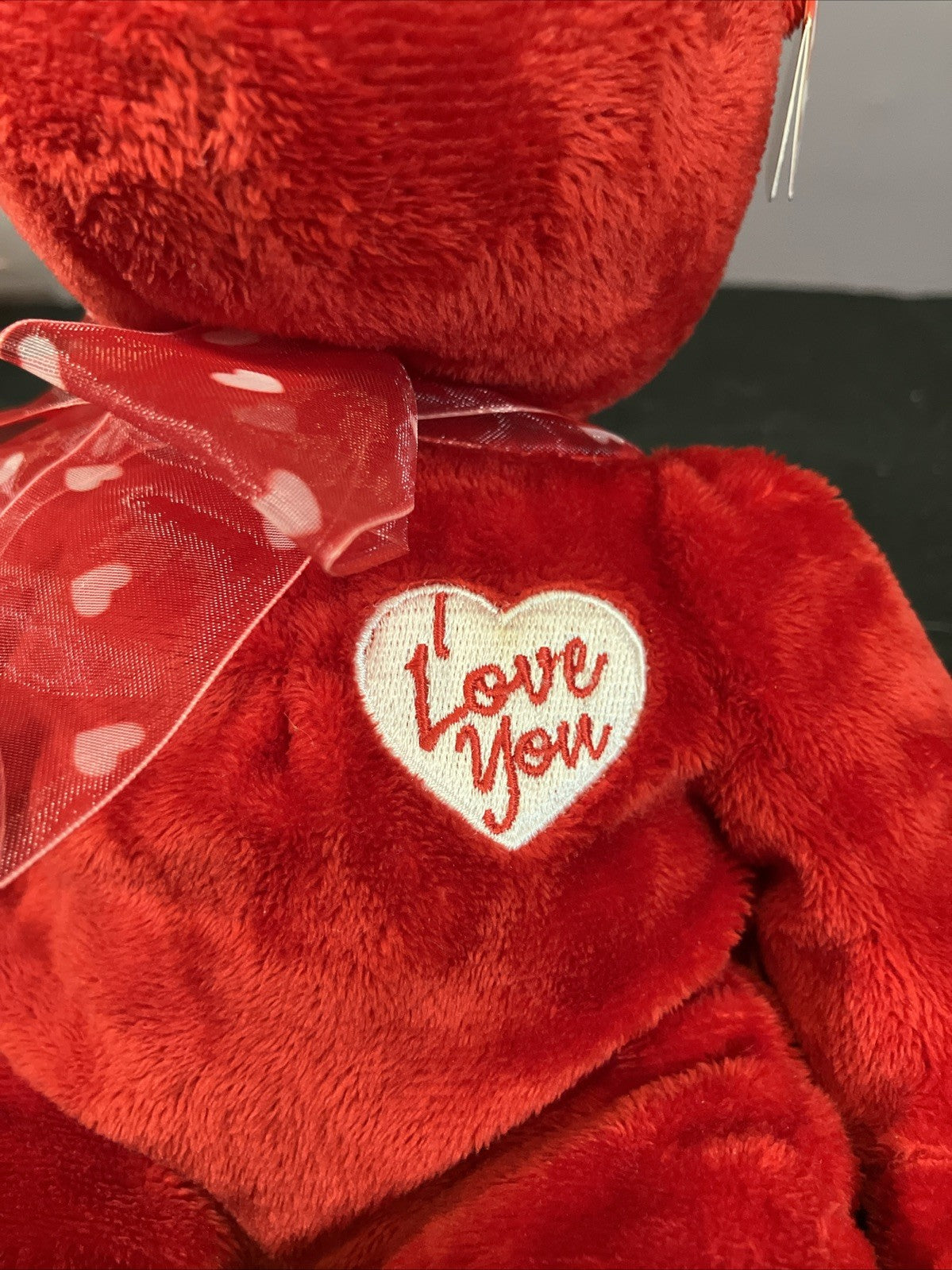 Ty Beanie Baby Secret Bear I Love You 2003 Valentines Red Plush