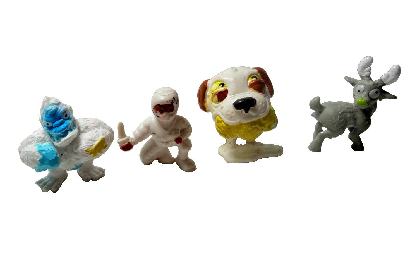 Moose Toys Ugglys Pet Shop Mini Figure Lot Dogs Ninja Yeti Creatures 4 Piece