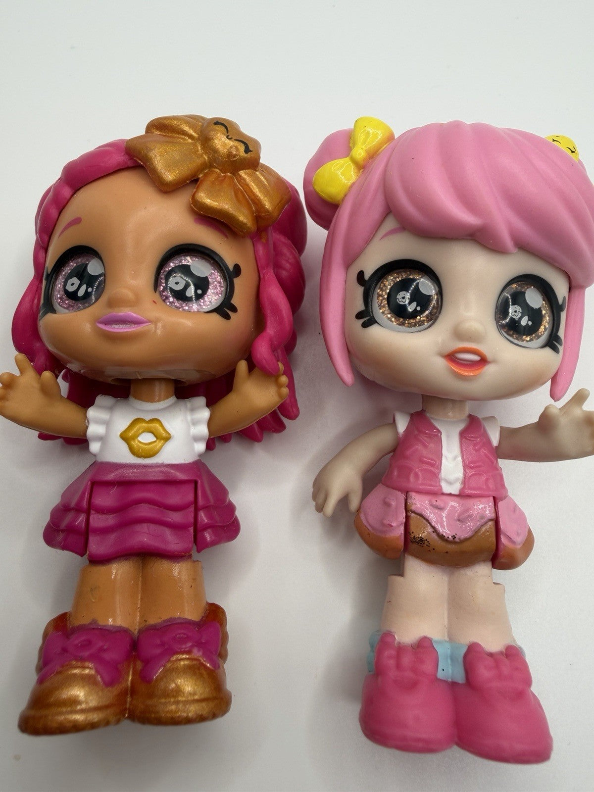 Kindi Kids Minis Donatina Cindy Pops 3 Inch Bobblehead Dolls Moose Toys Lot of 2
