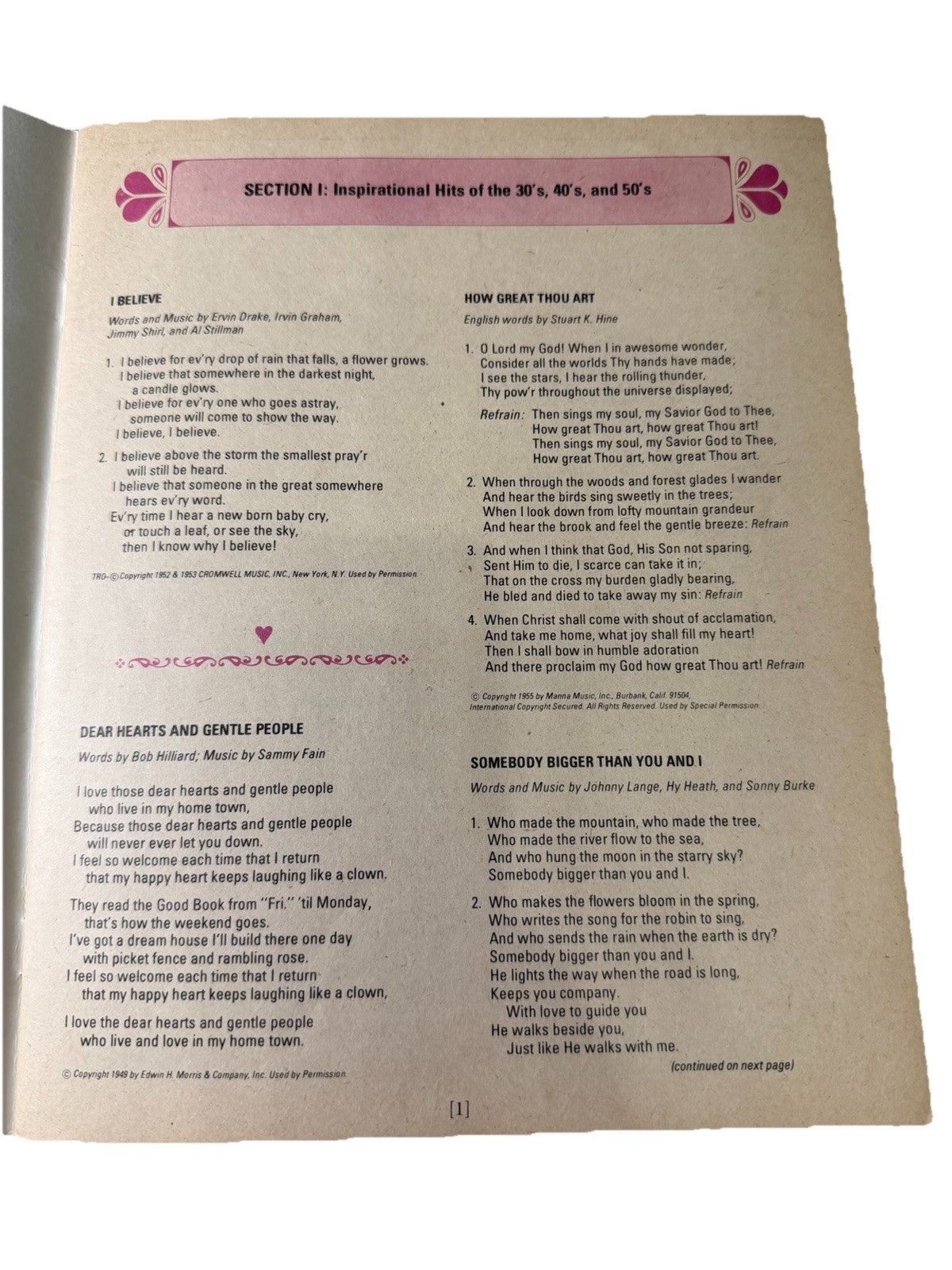 Vintage 1969 Reader Digest Family Songbook Hardcover Music Book Faith Joy