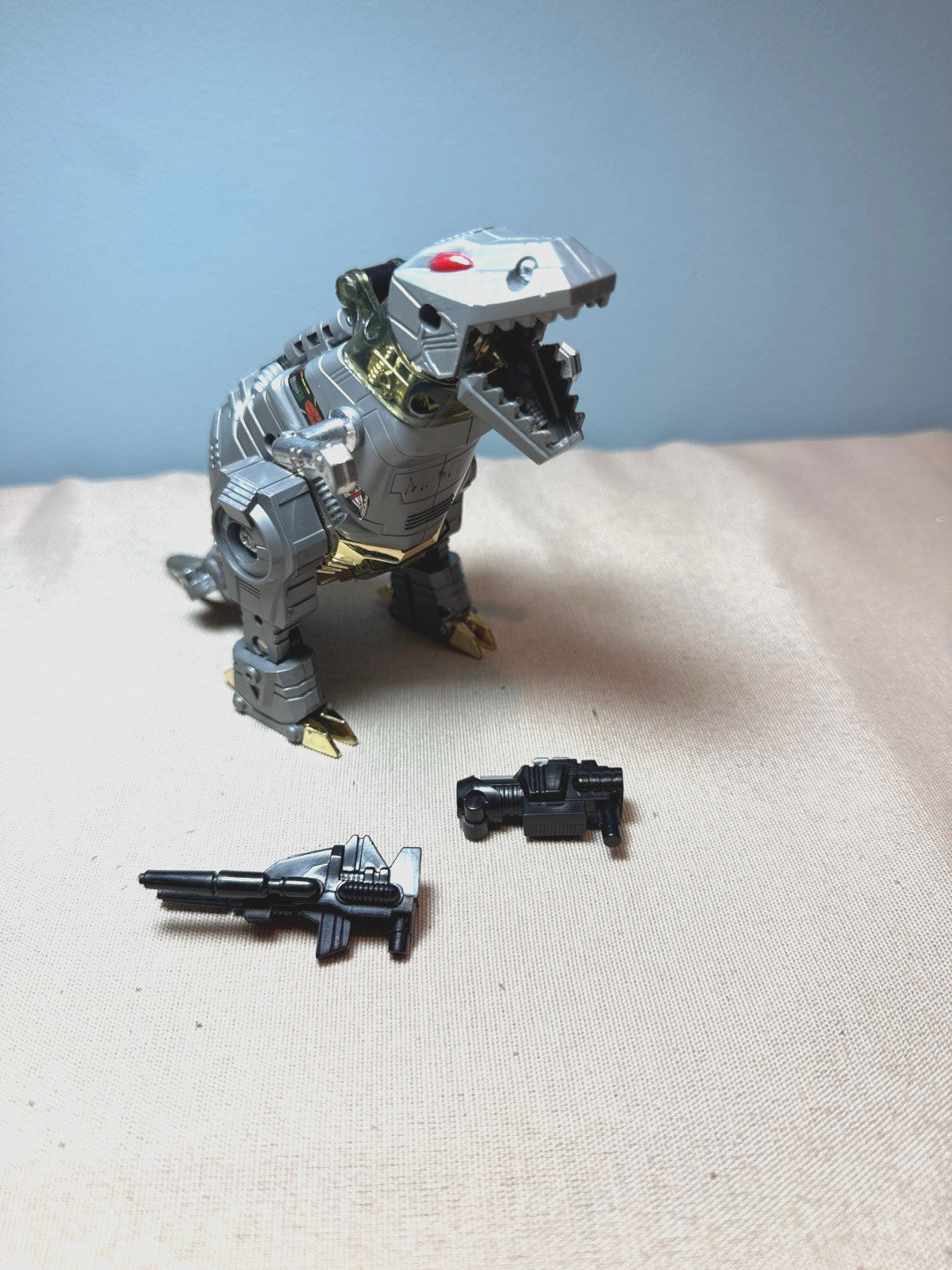 Vintage 1985 Hasbro Transformers G1 Grimlock Dinobot Figure Incomplete