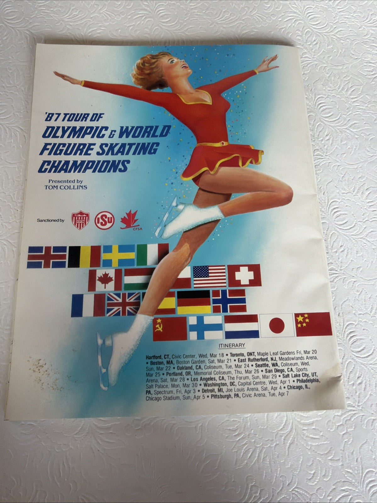 1987 World Figure Skating Championships Program Cincinnati Ohio Souvenir