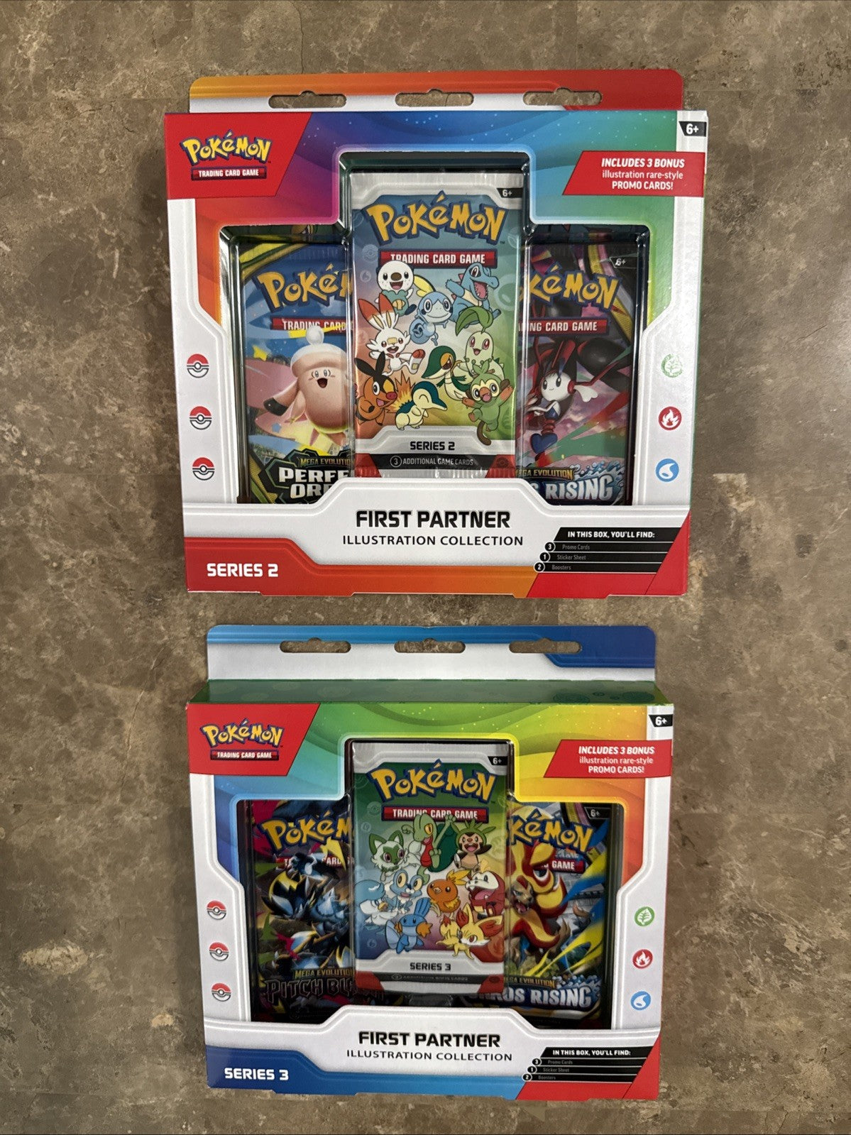 Pokemon TCG First Partner Illustration Collection Series 2 & Series 3 Sealed