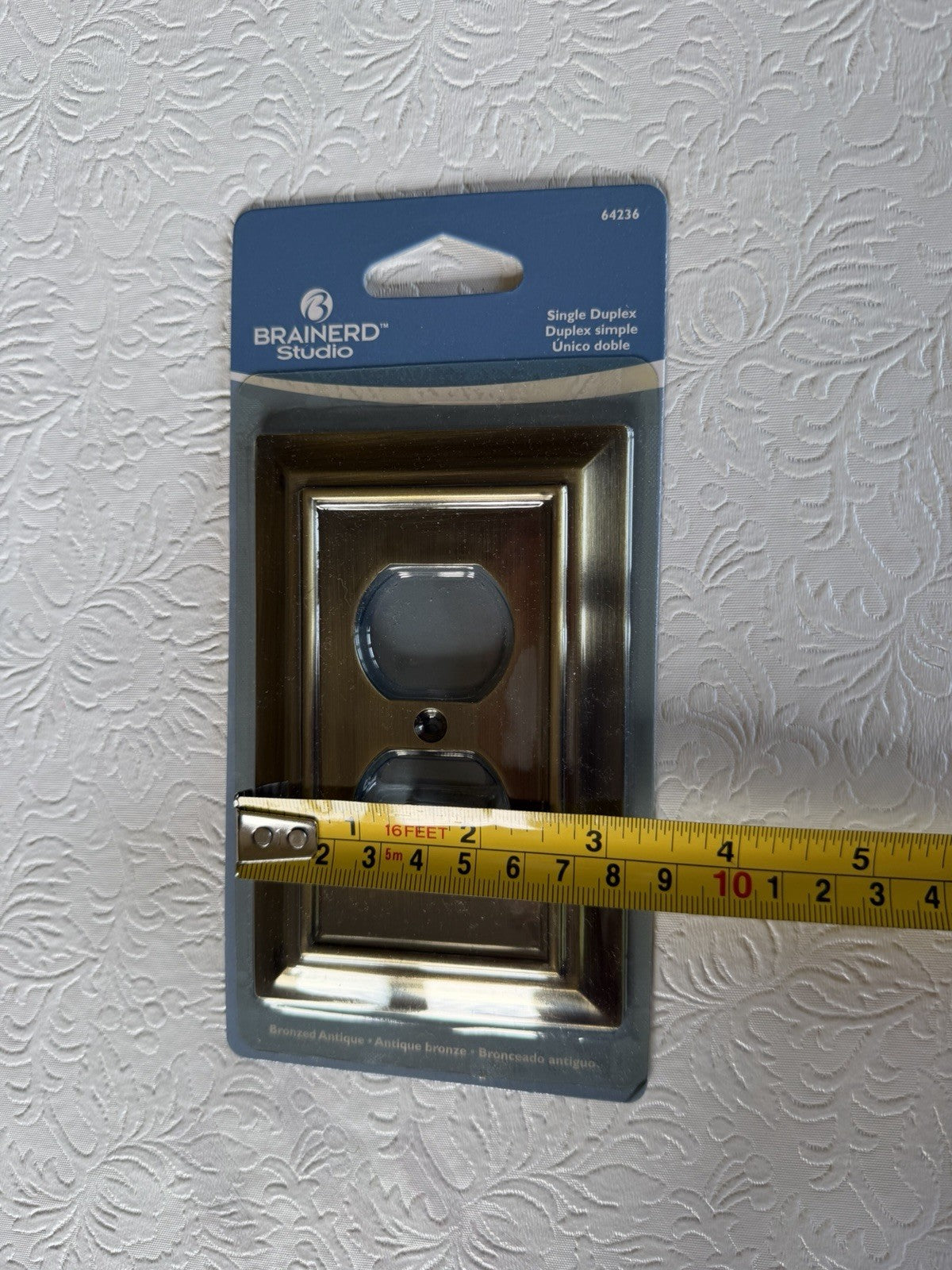 Brainerd Duplex Outlet Wall Plate Antique Bronze New Sealed