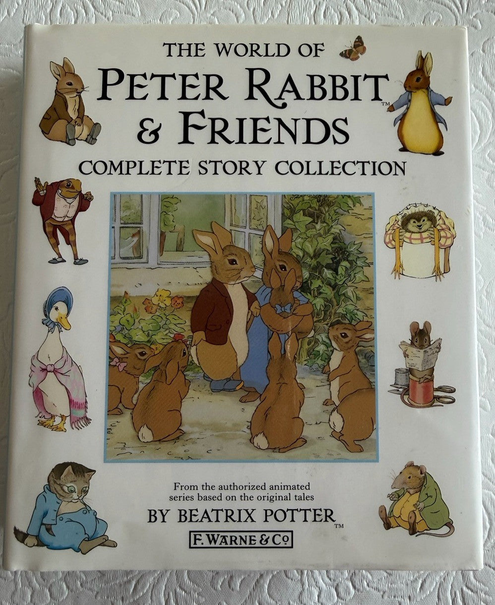 Vintage Beatrix Potter Peter Rabbit Treasury Books Stickers 1983 Gift Lot