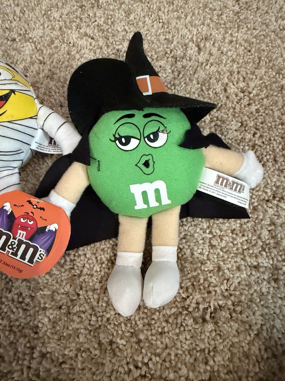Vintage 1998 M&Ms Swarmees Plush Lot 7 Halloween Easter Candy Characters NWT
