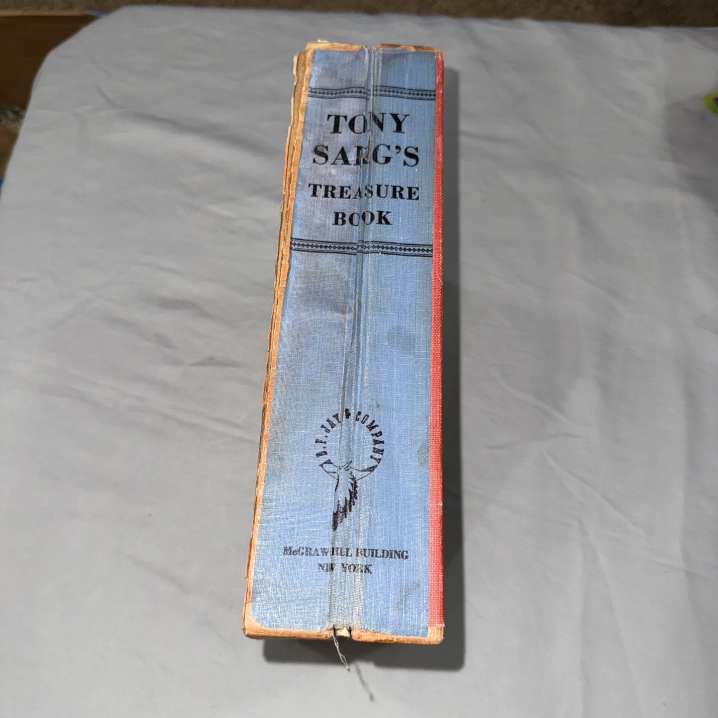Vintage Tony Sargs Treasure Book 1942 First Edition McGraw Hill Rare PLEASE READ