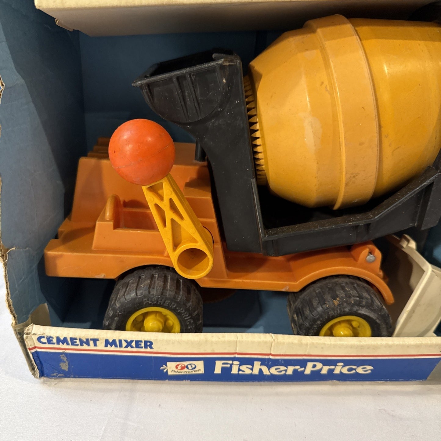 Vintage Fisher Price 315 Cement Mixer Dump Truck 1978 Original Box Toy