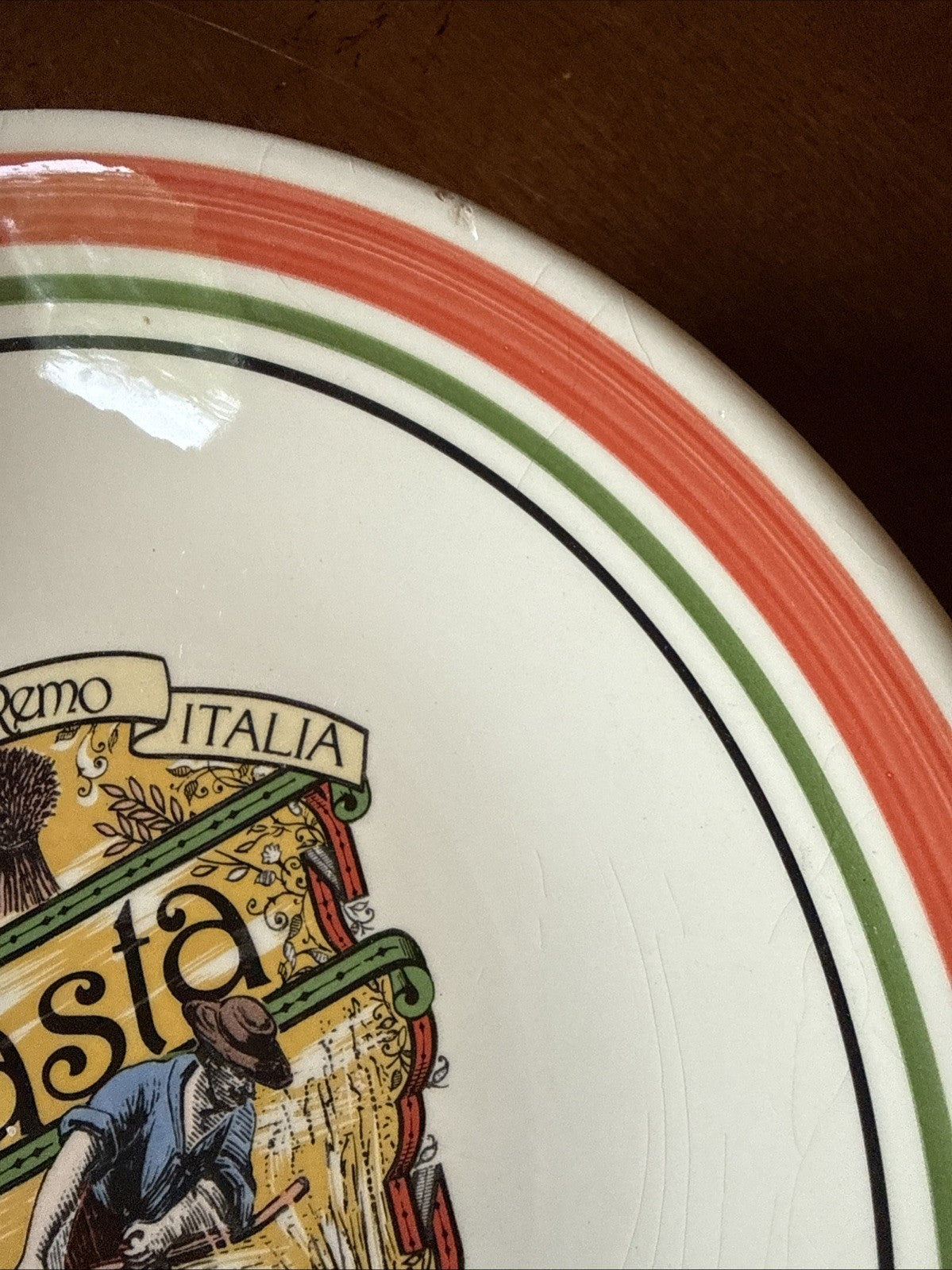 Vintage Buona San Remo Italia Pasta Serving Bowl Made In Italy Himark