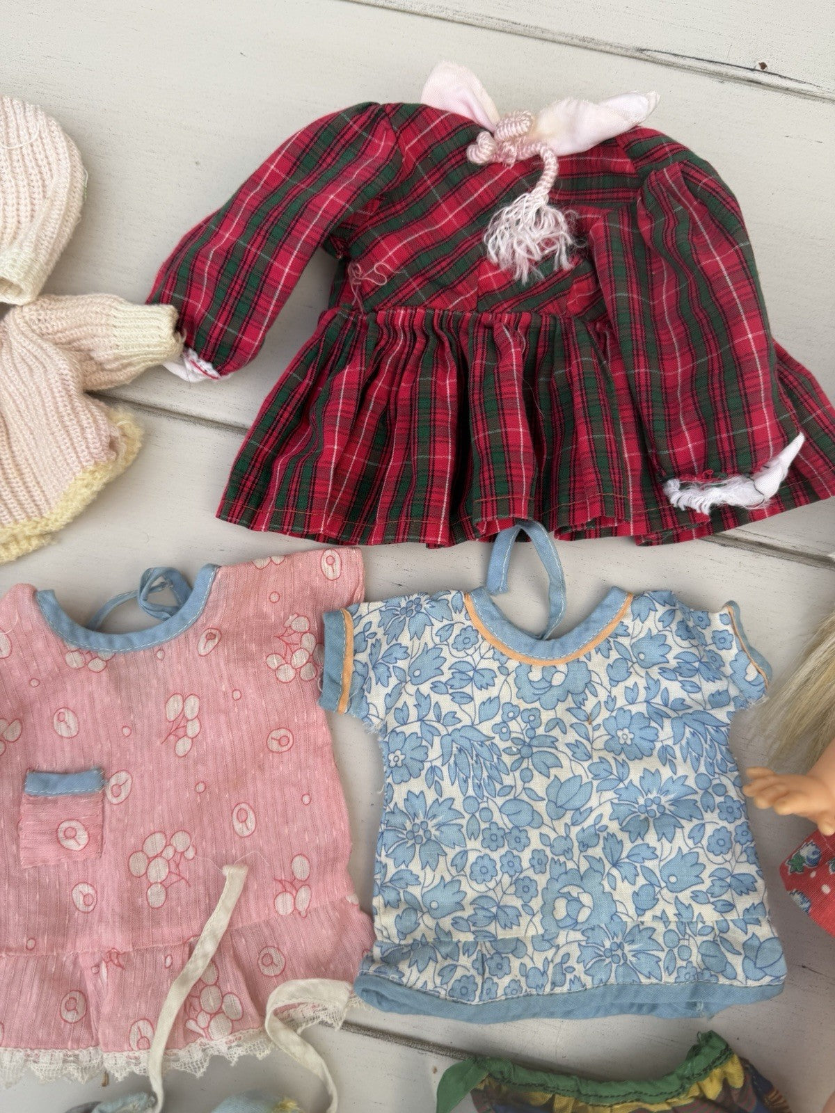 Vintage 1969 Horseman Doll  Pink Doll Steamer Trunk and Vintage Doll Clothes