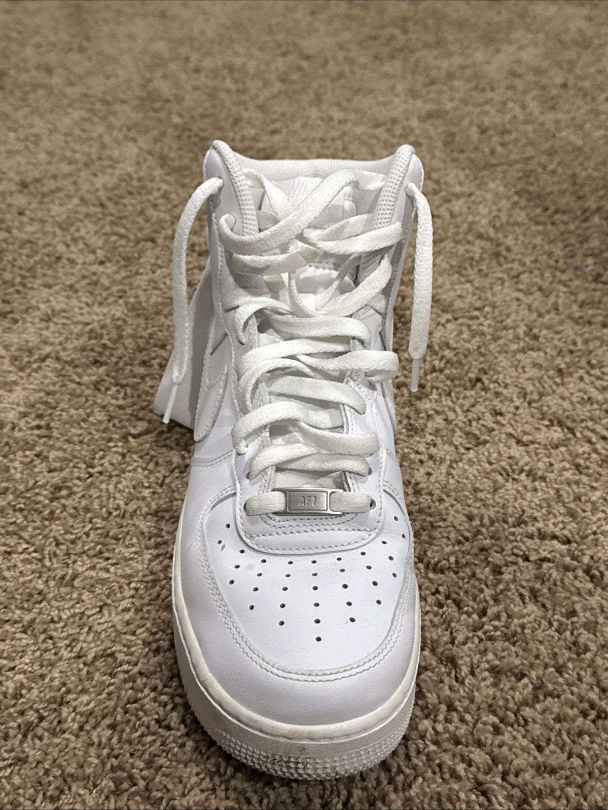 Nike Air Force 1 High Triple White Size 9 Mens Sneakers