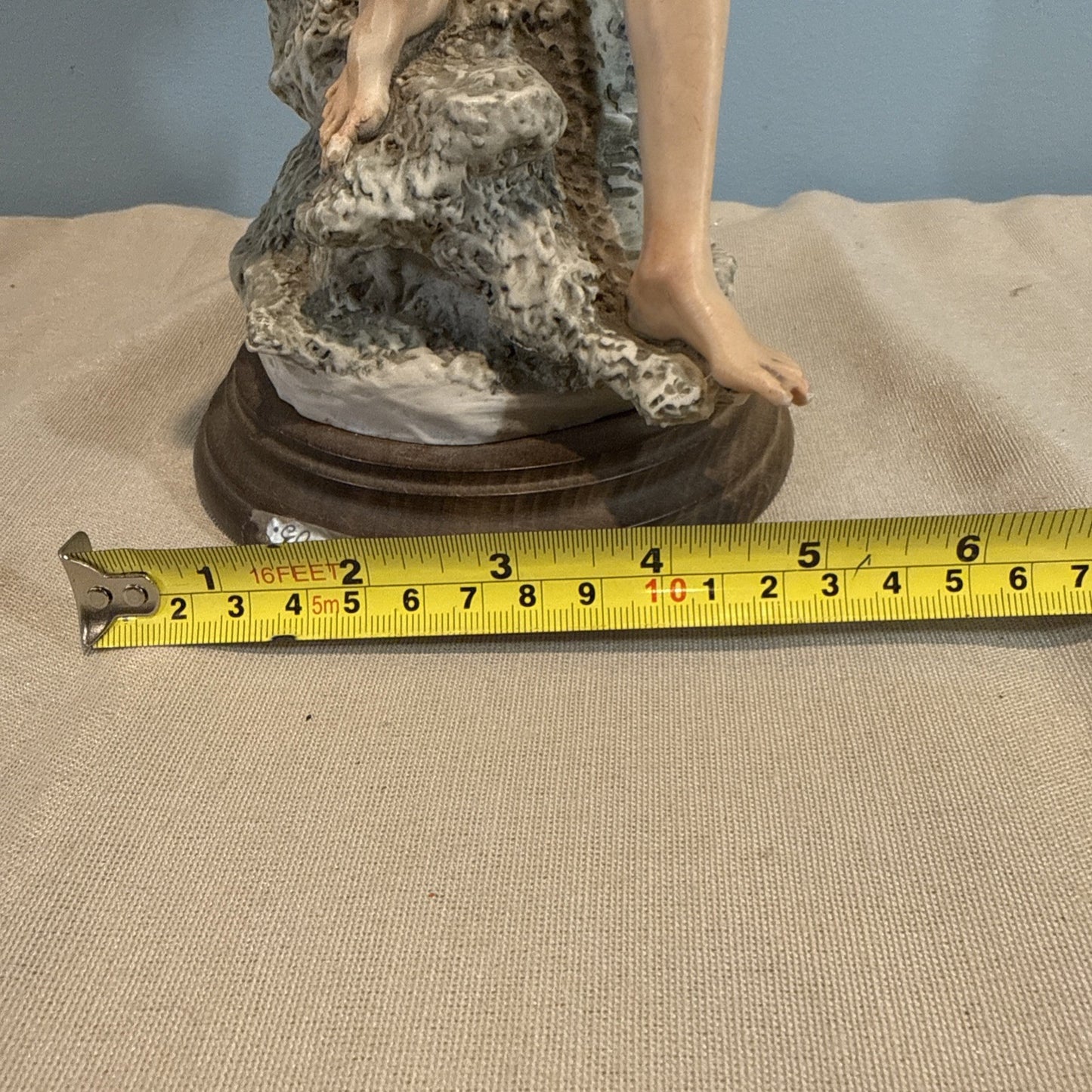 Giuseppe Armani Boy With Fish Figurine 326S Florence Italy COA Vintage