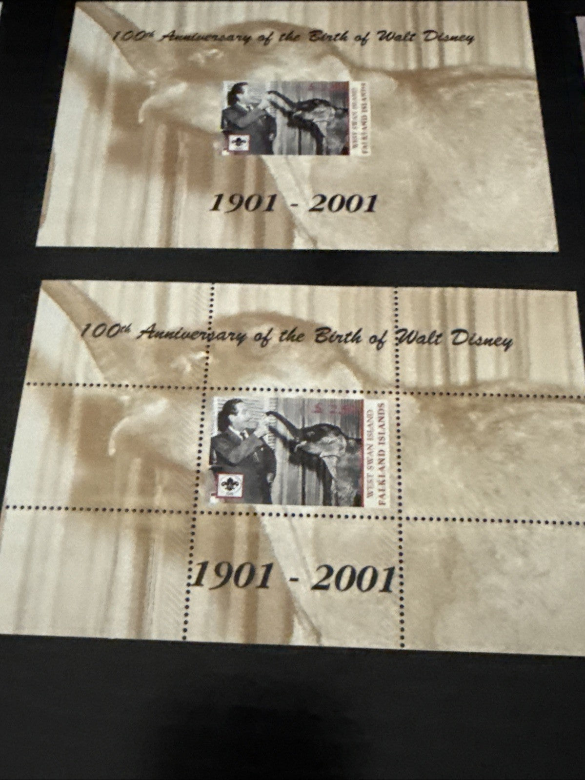 Walt Disney 100th Anniv Millennium Stamp Lot Angola Falklands FDC Souvenir Sheet
