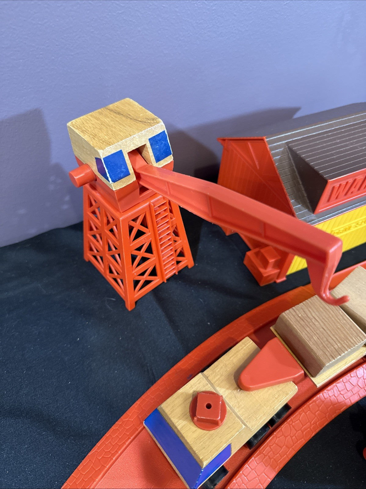1973 Mattel Preschool Construction Yard Playset Warehouse Track Cars