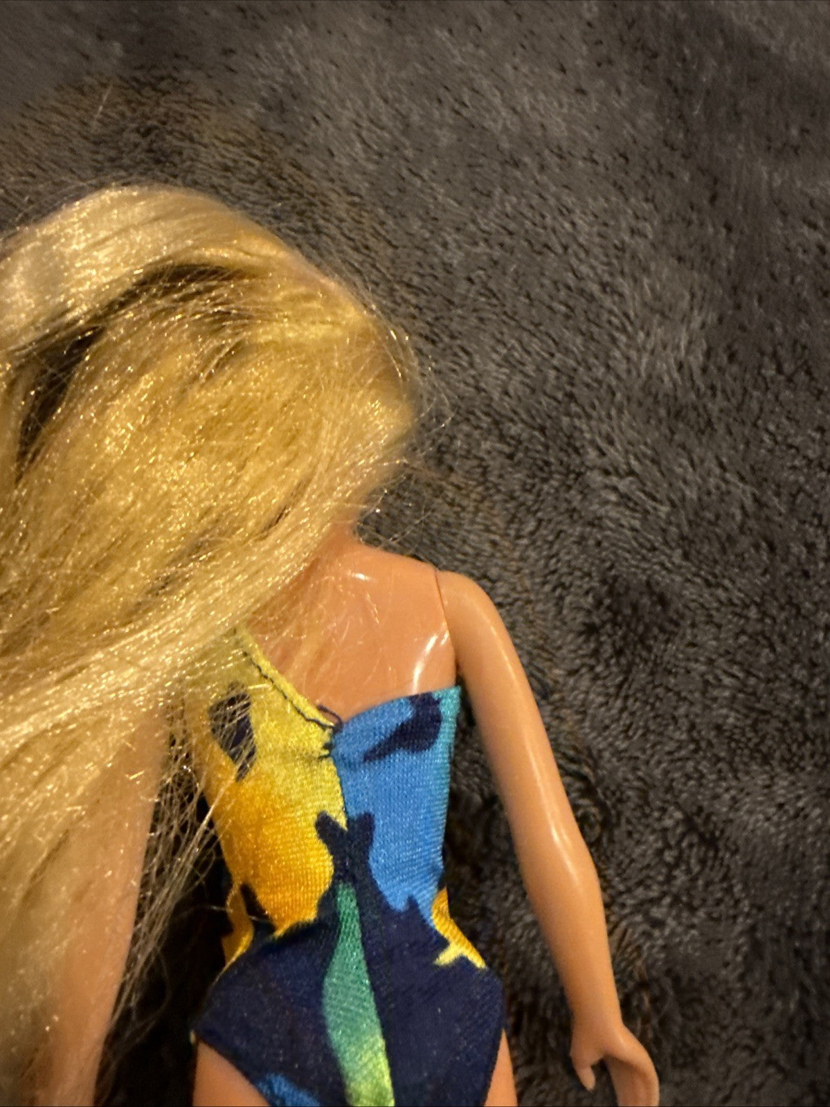 Vintage 1985 Mattel Tropical Skipper Barbie Doll Blonde Yellow Blue Swimsuit