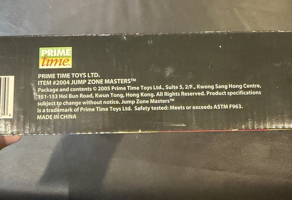 2005 Prime Time Toys Jump Zone Masters Parachute Launcher Sealed NOS