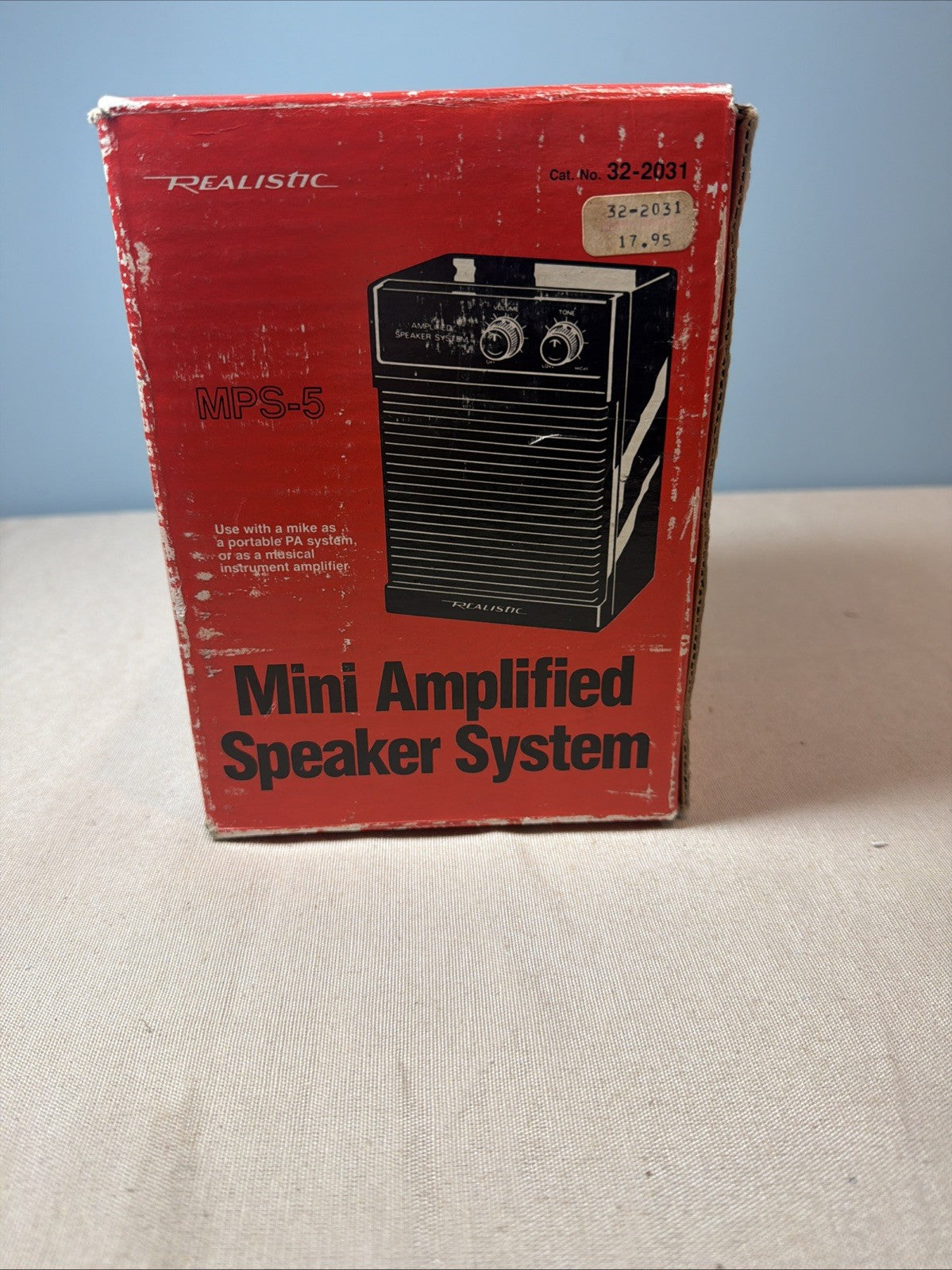 Radio Shack MPS-5 32-2031 Amplified Speaker System Vintage Portable Audio