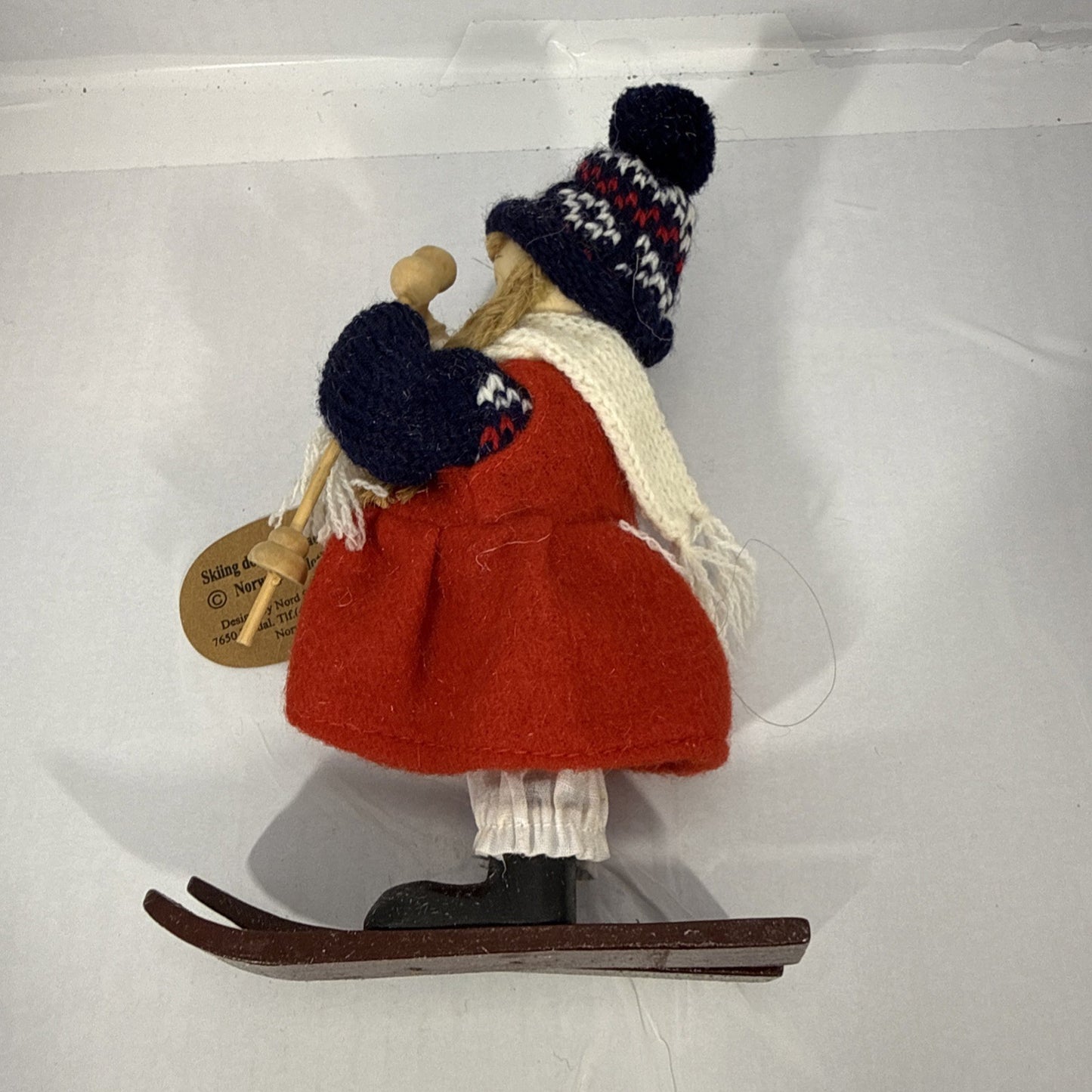 Vintage Norwegian Ski Doll Nord Traditional Winter Costume Souvenir
