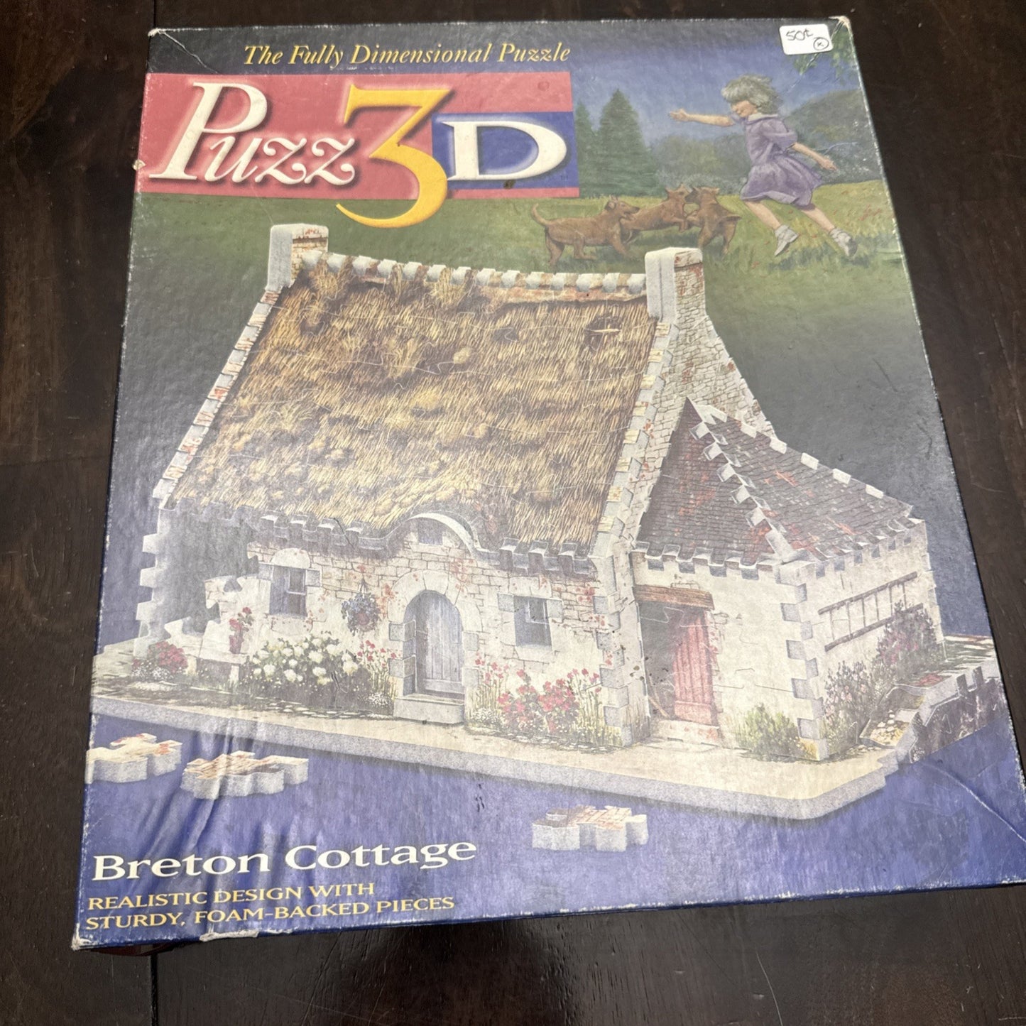 Vintage 1994 1995 Puzz 3D Maison Catherine Breton Cottage Puzzle Lot 2 Wrebbit
