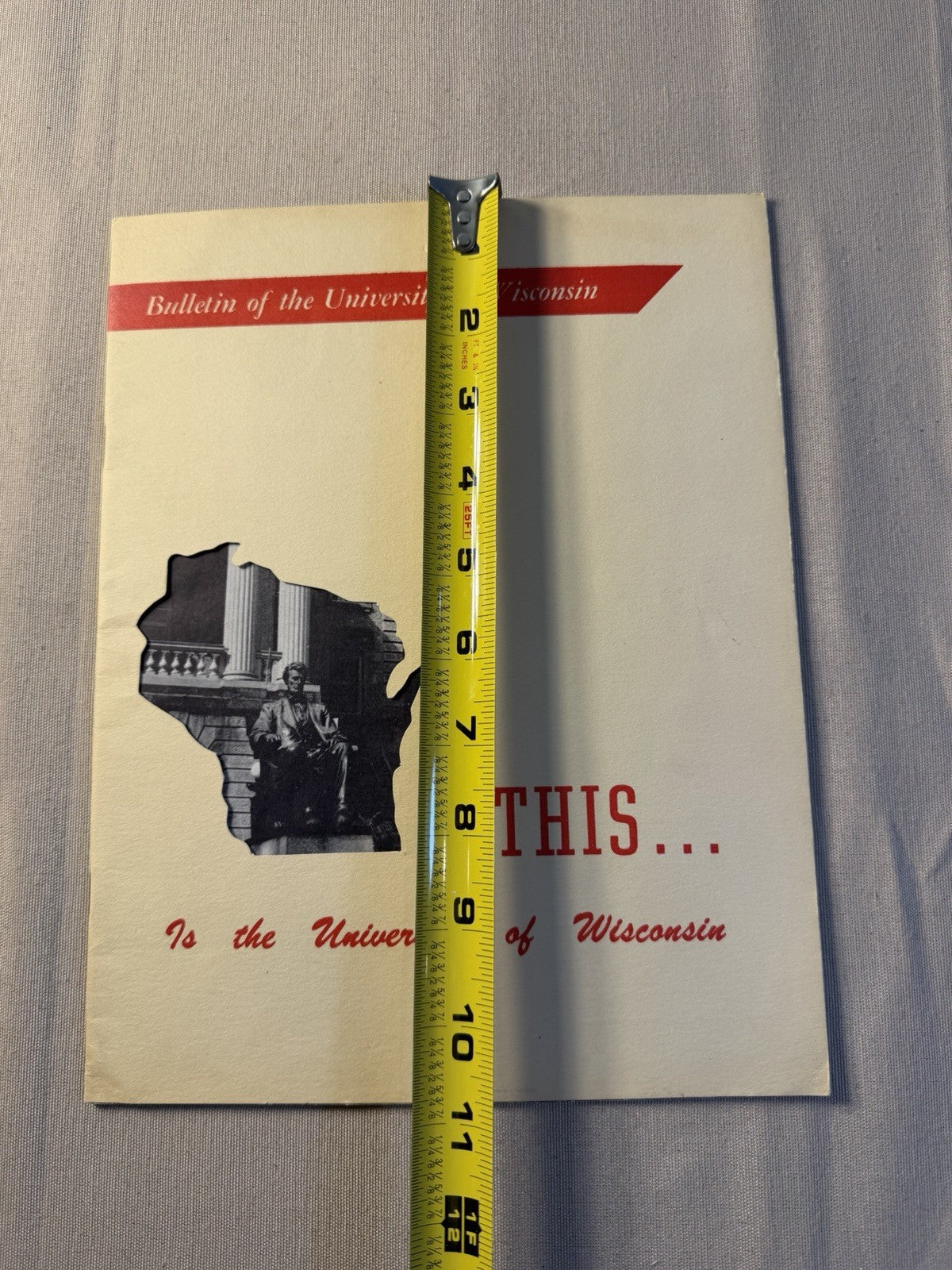 Vintage University Wisconsin Bulletin September 1950 College Campus Booklet