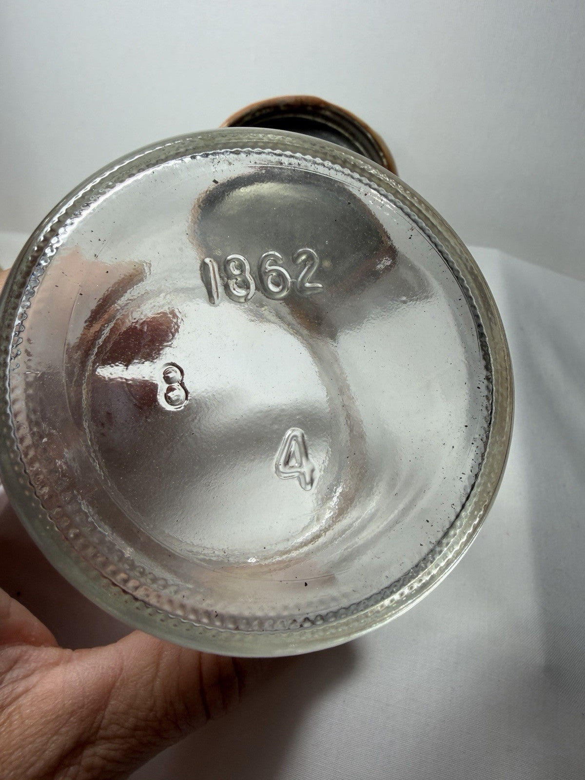 Vintage Jellybean Muffin Jar Lid Sculpted Bread Dough Folk Art - Very Cute