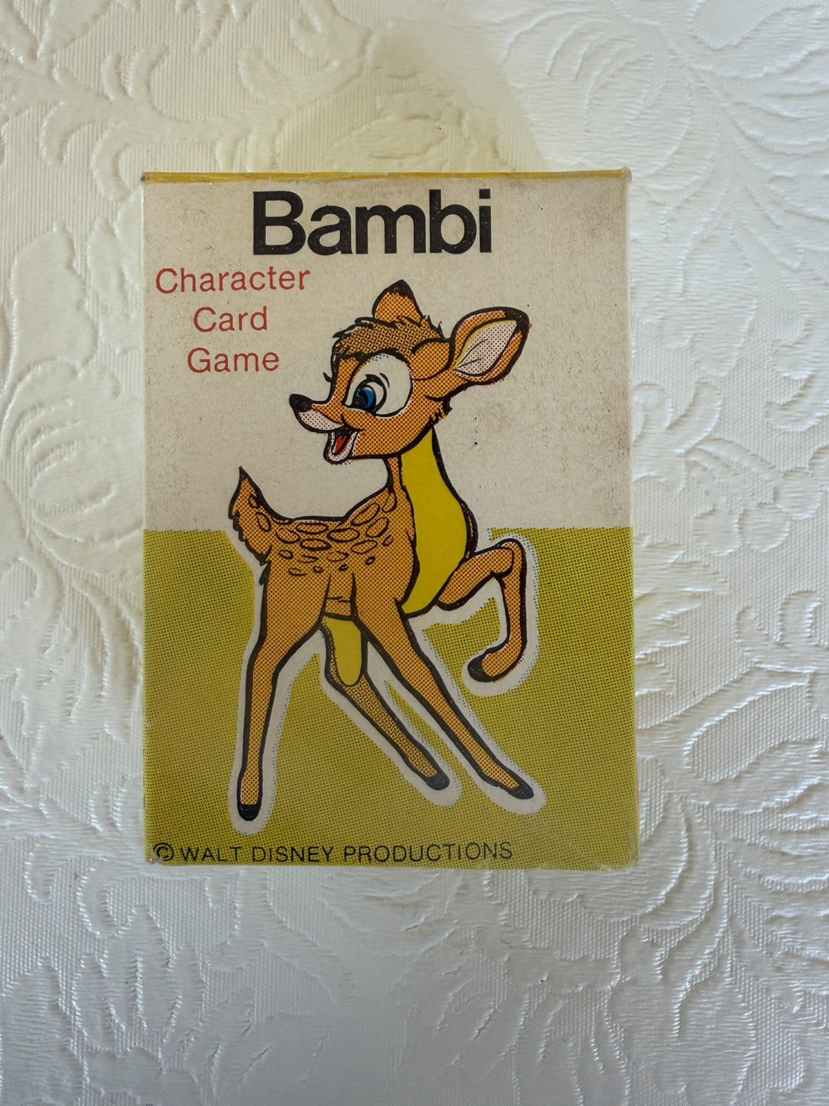 Vintage Walt Disney Character Card Game Mickey Bambi Donald Pluto Goofy Deck