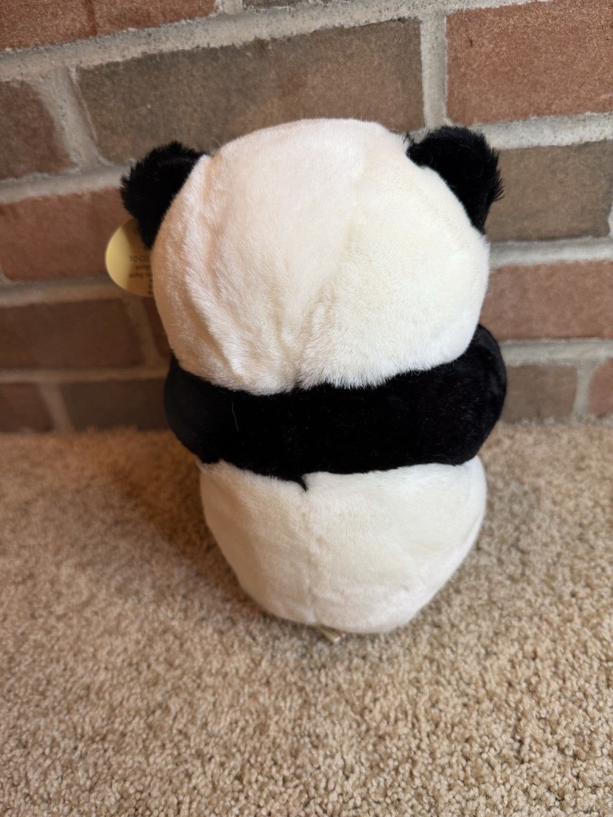 Vintage Westcliff Collection Panda Bear Plush Stuffed Animal 10" Black White