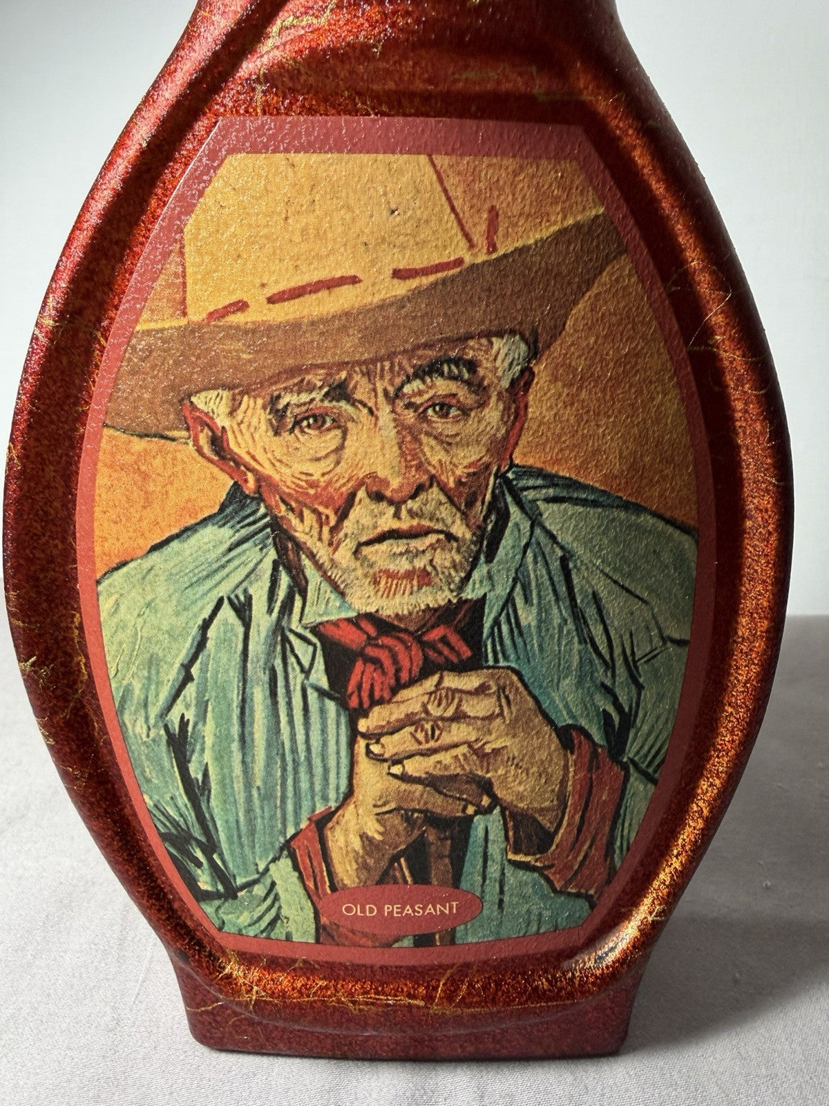 Jim Beam Whiskey Decanter Van Gogh Old Peasant Bottle Empty