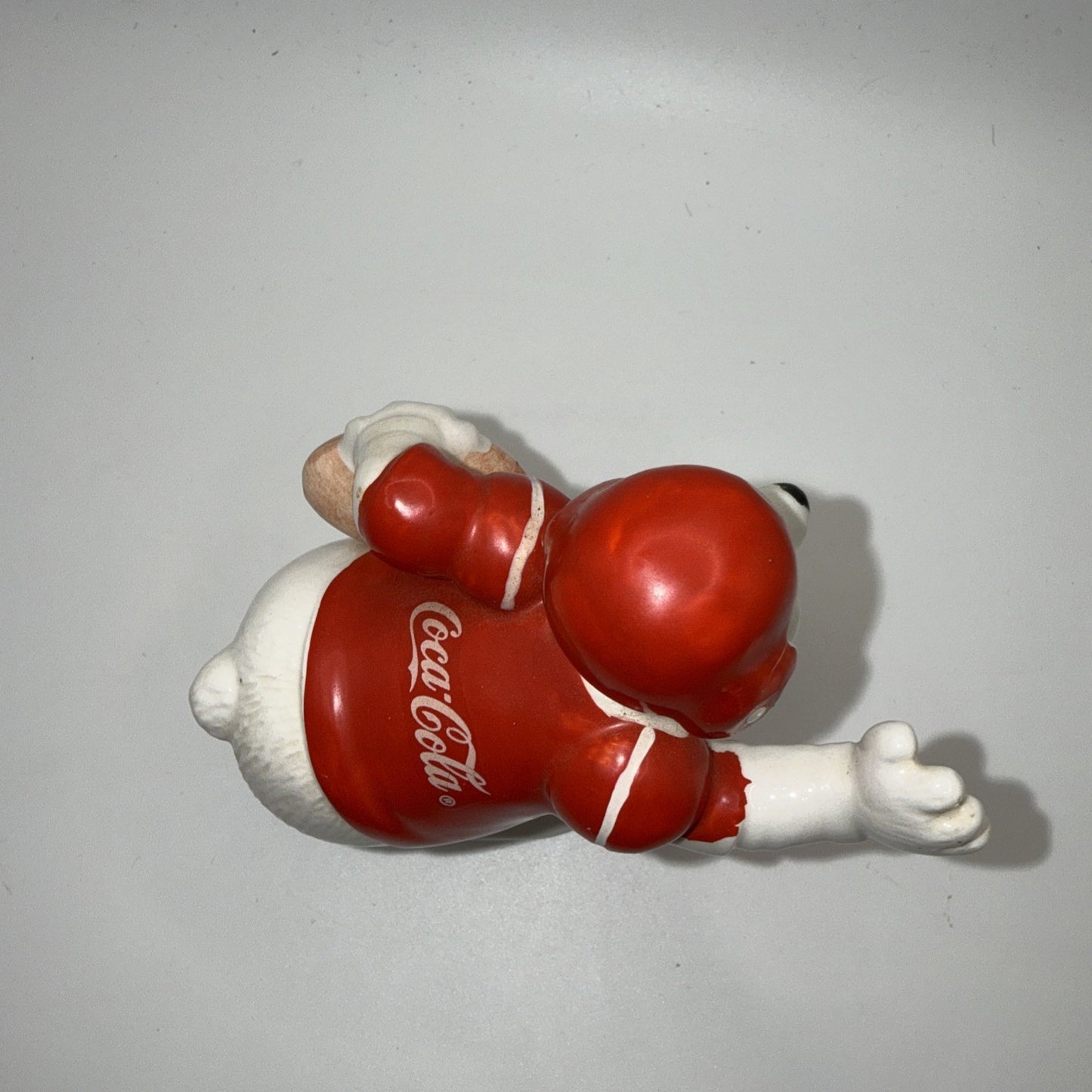 Coca Cola Polar Bear Football Figure 1995 Enesco 176427 Collectible