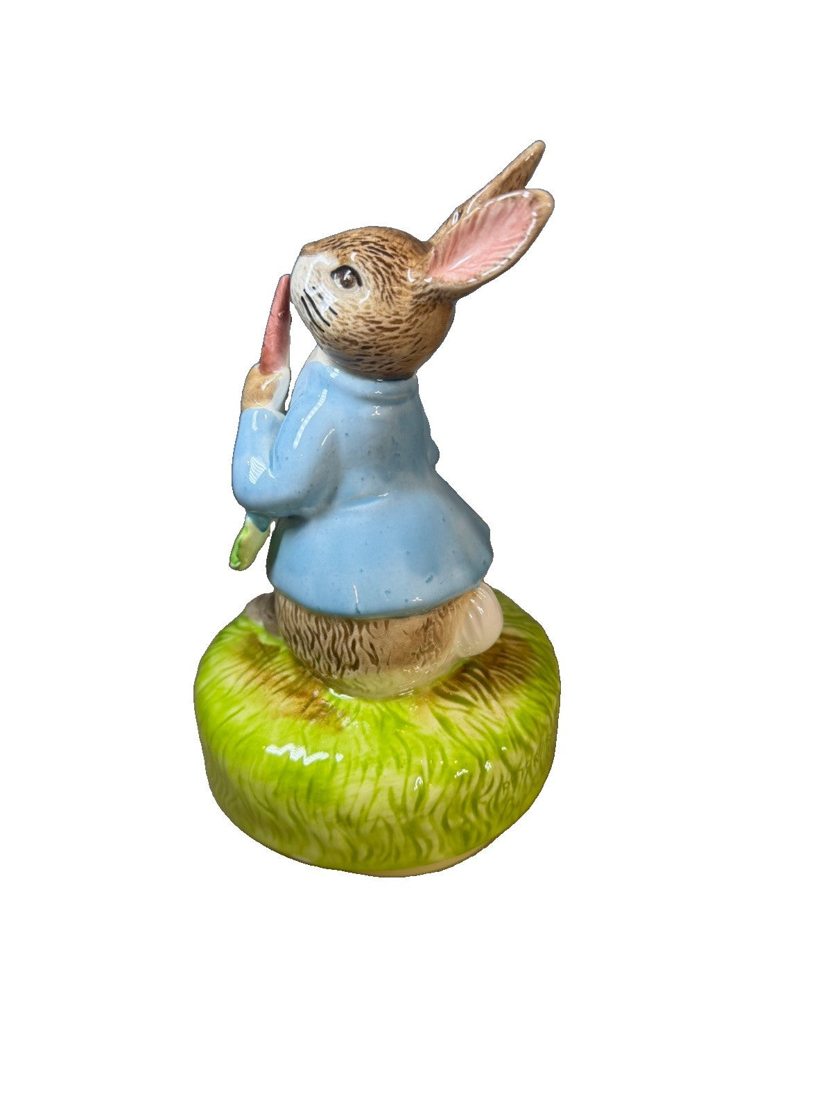 Vintage Schmid Beatrix Potter Peter Rabbit Music Box Ceramic Figurine Japan 1977