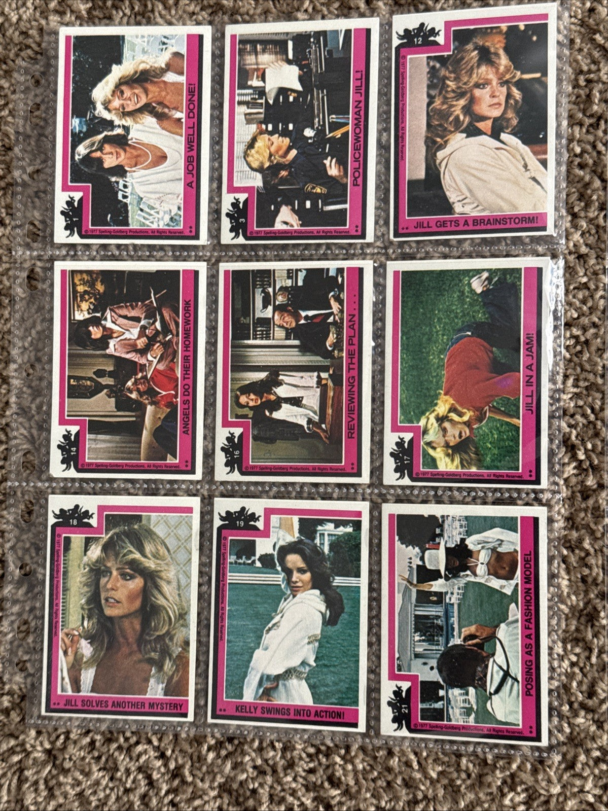 Vintage 1970s Topps TV Card Lot 73pc Charlies Angels Kotter Good Times Kung Fu