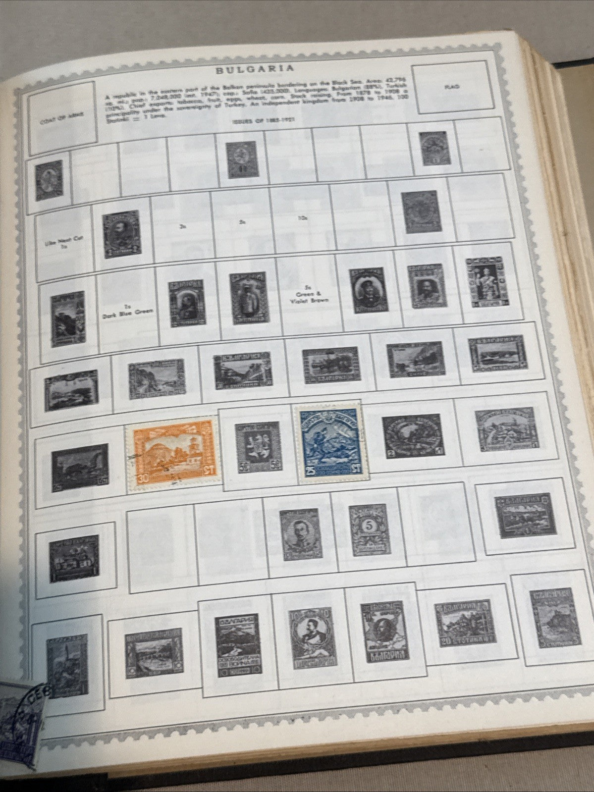 Worldwide Stamp Album Collection Comprehensive Many Stamps Canceled Mint Vintage