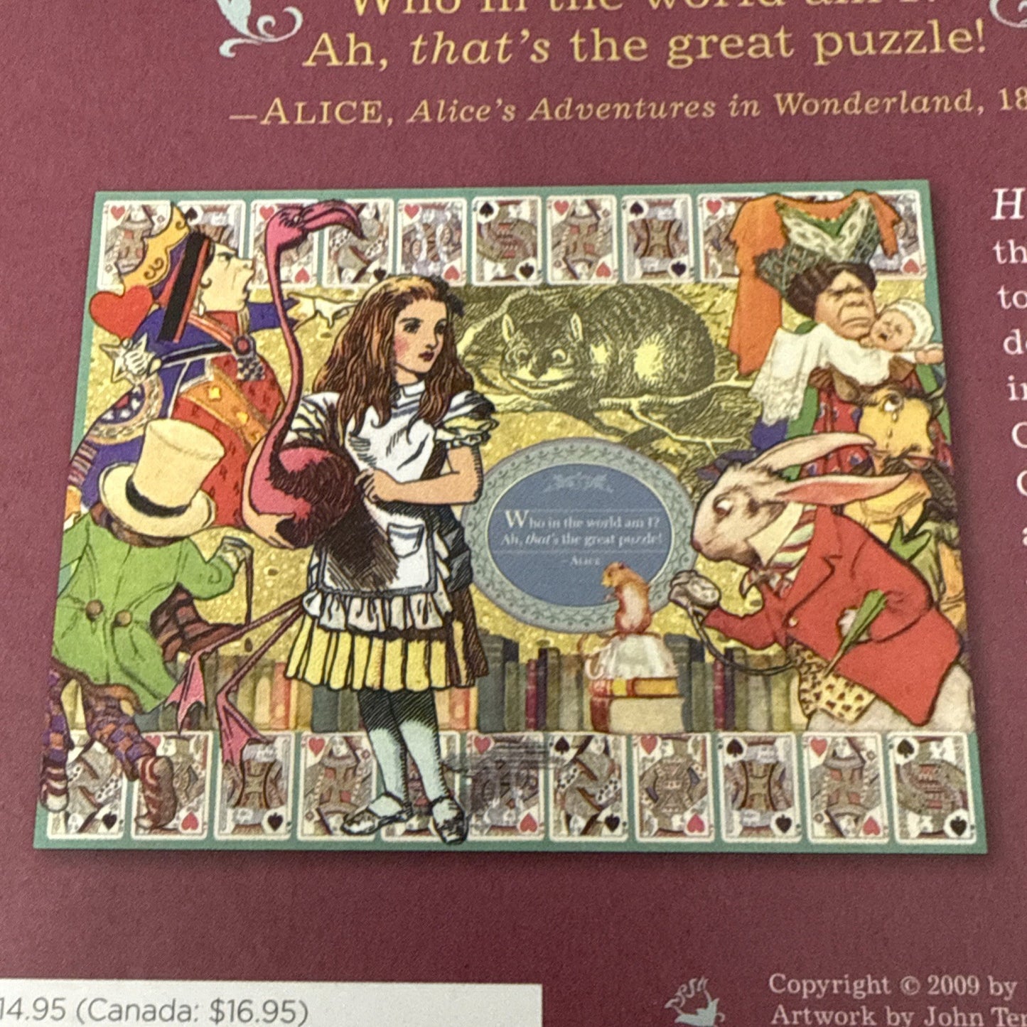 Alice In Wonderland 500 Piece Jigsaw Puzzle Collectible Fantasy Art