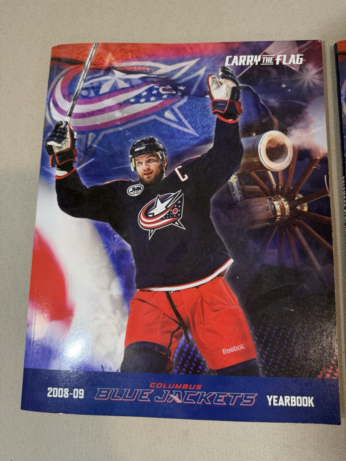 Vintage 2008-2009 Columbus Blue Jackets NHL Yearbooks Programs Hockey Cards Lot
