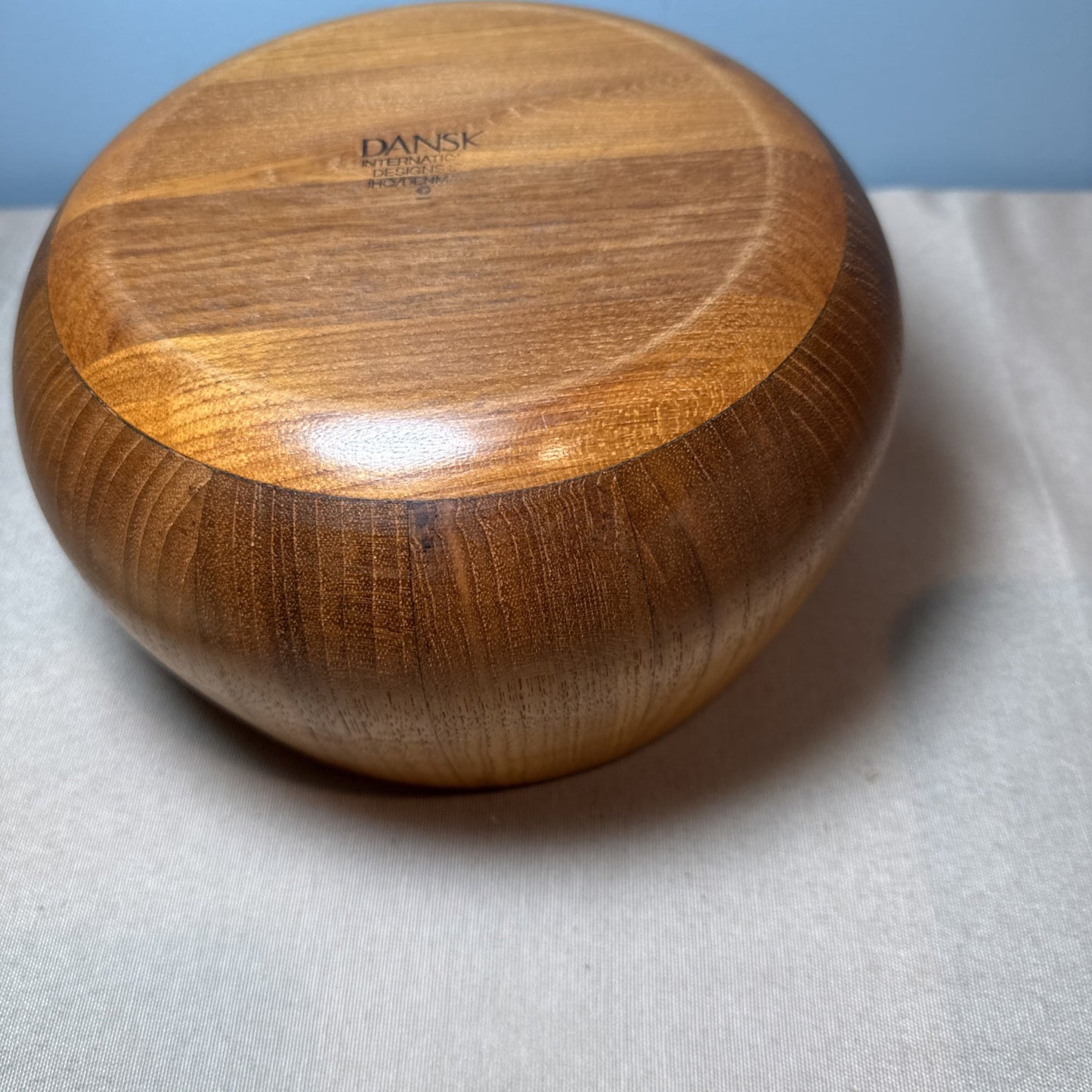 Dansk Jens Quistgaard Staved Teak Salad Bowl 6 Inch Mid Century Modern Vintage