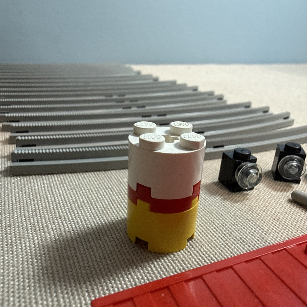 Vintage LEGO Train Track Lot 72 Pieces 4.5V Crossing Straight Curve Connectors