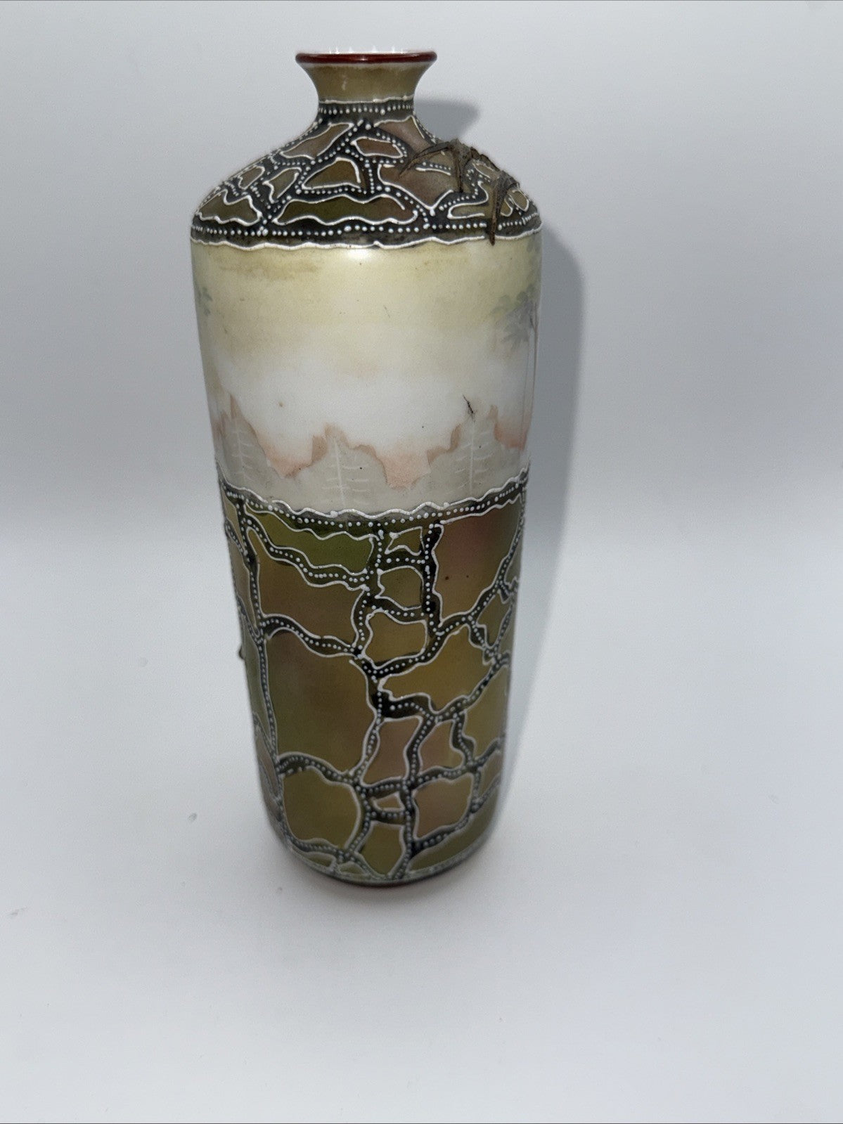 Vintage Noritake Vase Rare Art Deco Style 7x3