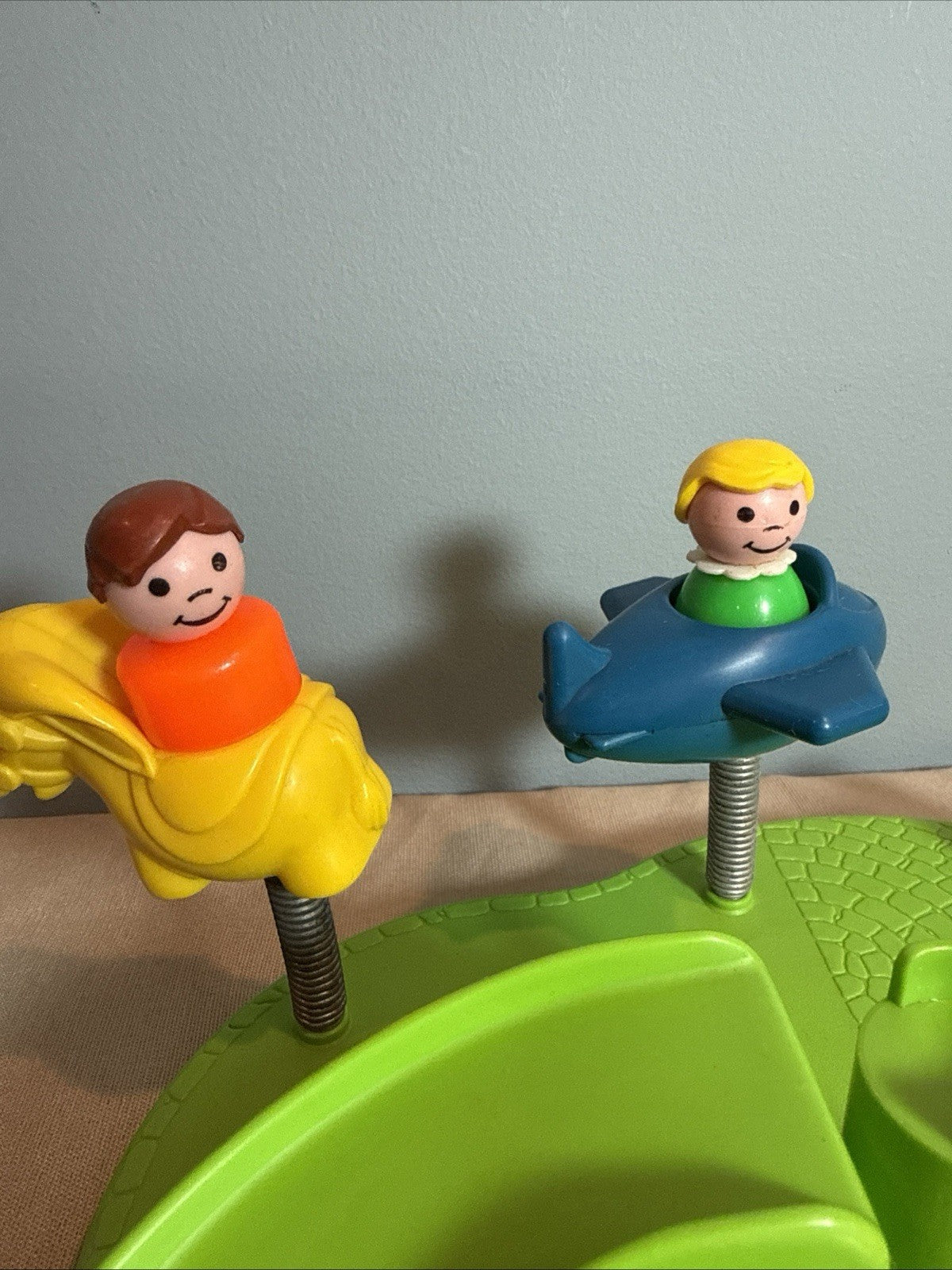 Vintage Fisher Price Little People Playground with RARE Blue Cube #2525 COMPLETE