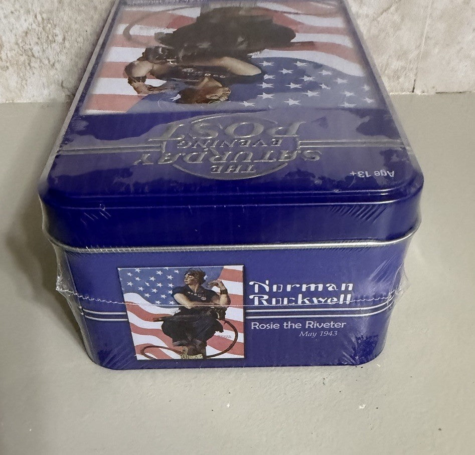 MasterPieces Norman Rockwell Rosie the Riveter 500 Piece Puzzle Tin New Sealed